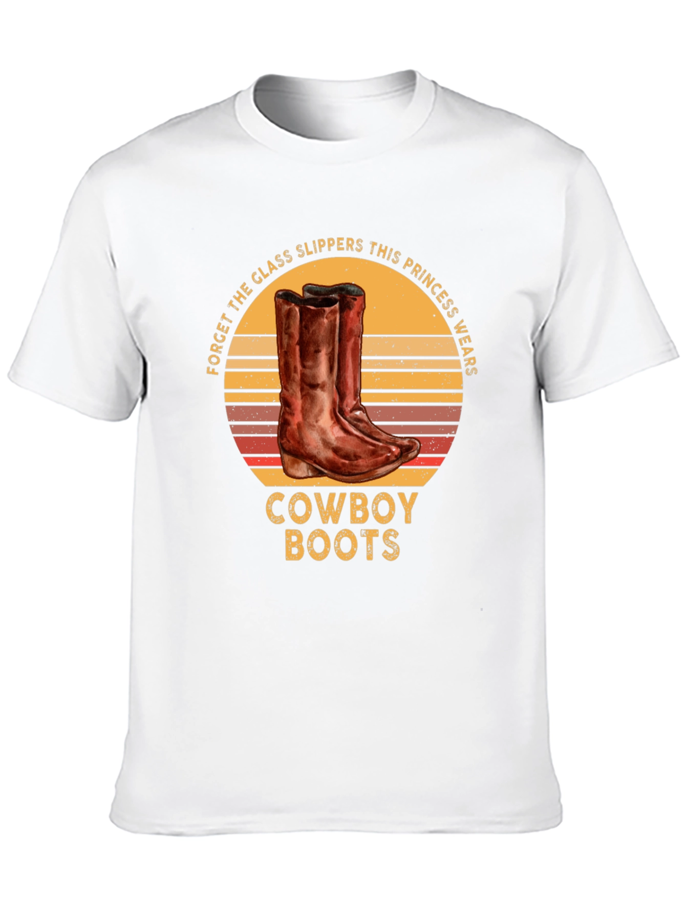 Cowboy Boots Princess Graphic T-Shirt