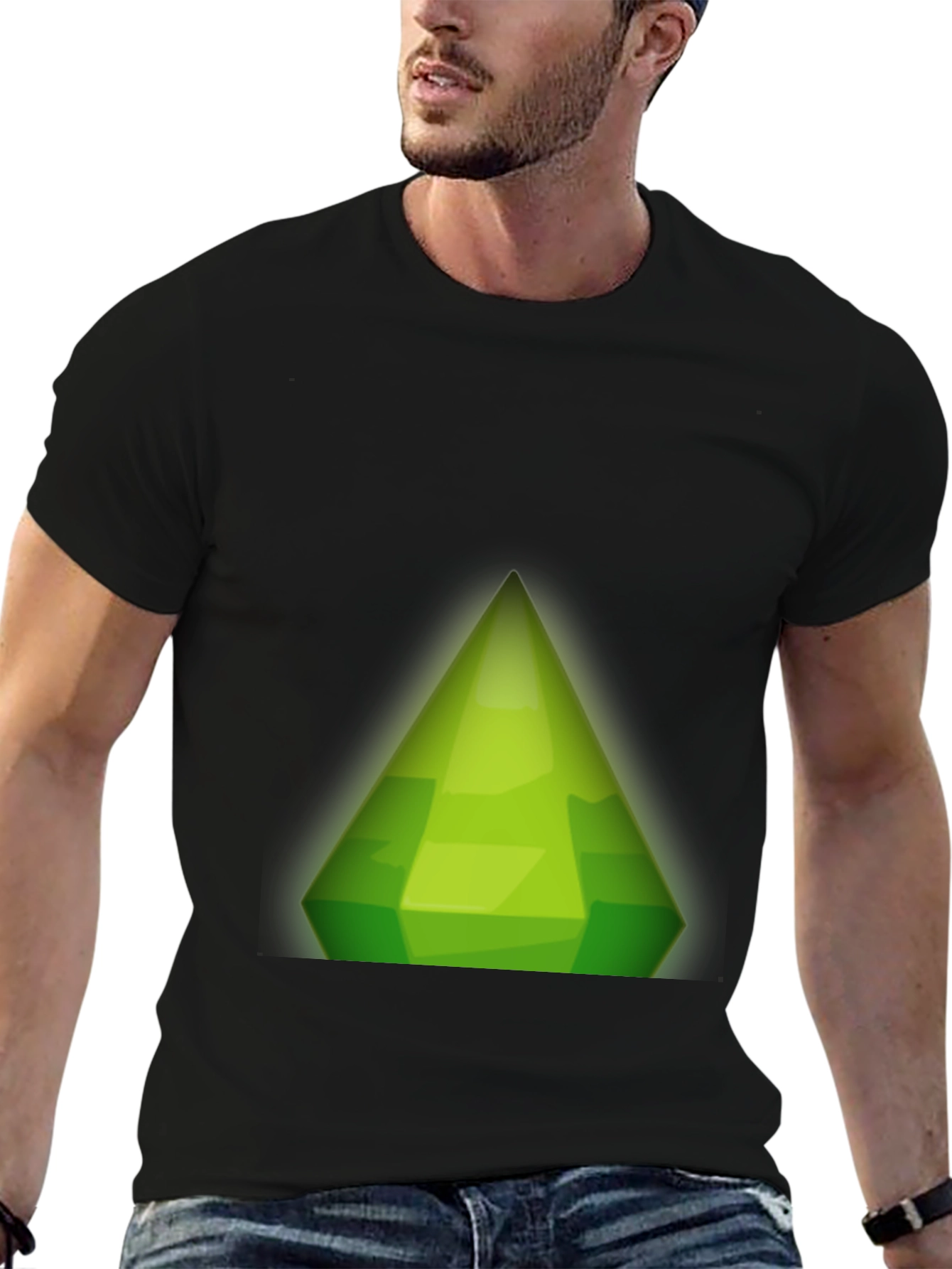 Sims Plumbob Graphic Black T-Shirt