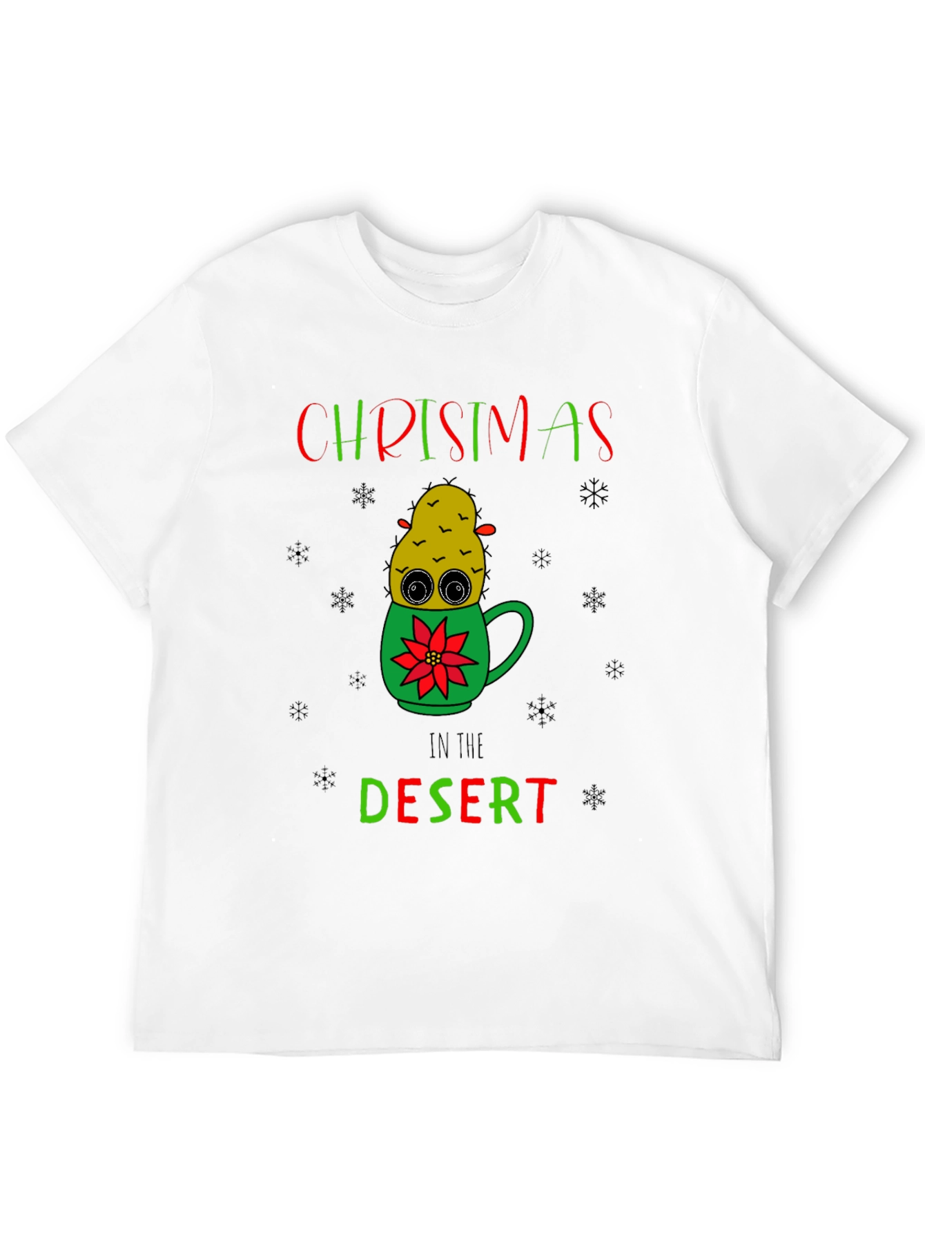 Christmas in the Desert Cactus T-Shirt