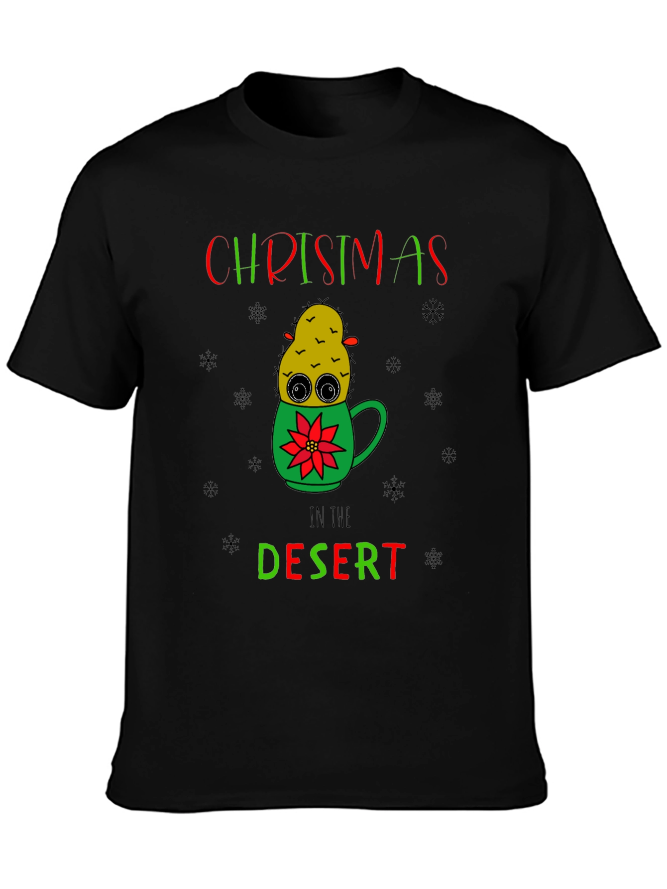 Christmas in the Desert Cactus T-Shirt