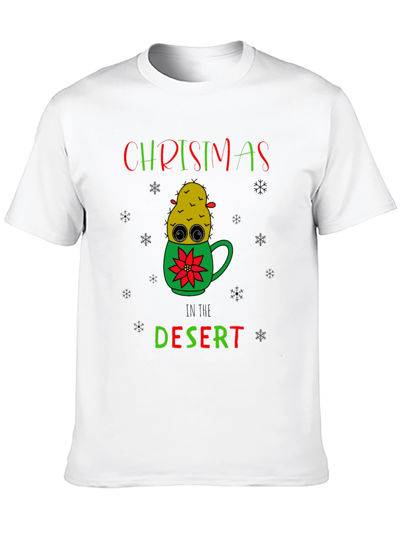 Christmas in the Desert Cactus T-Shirt