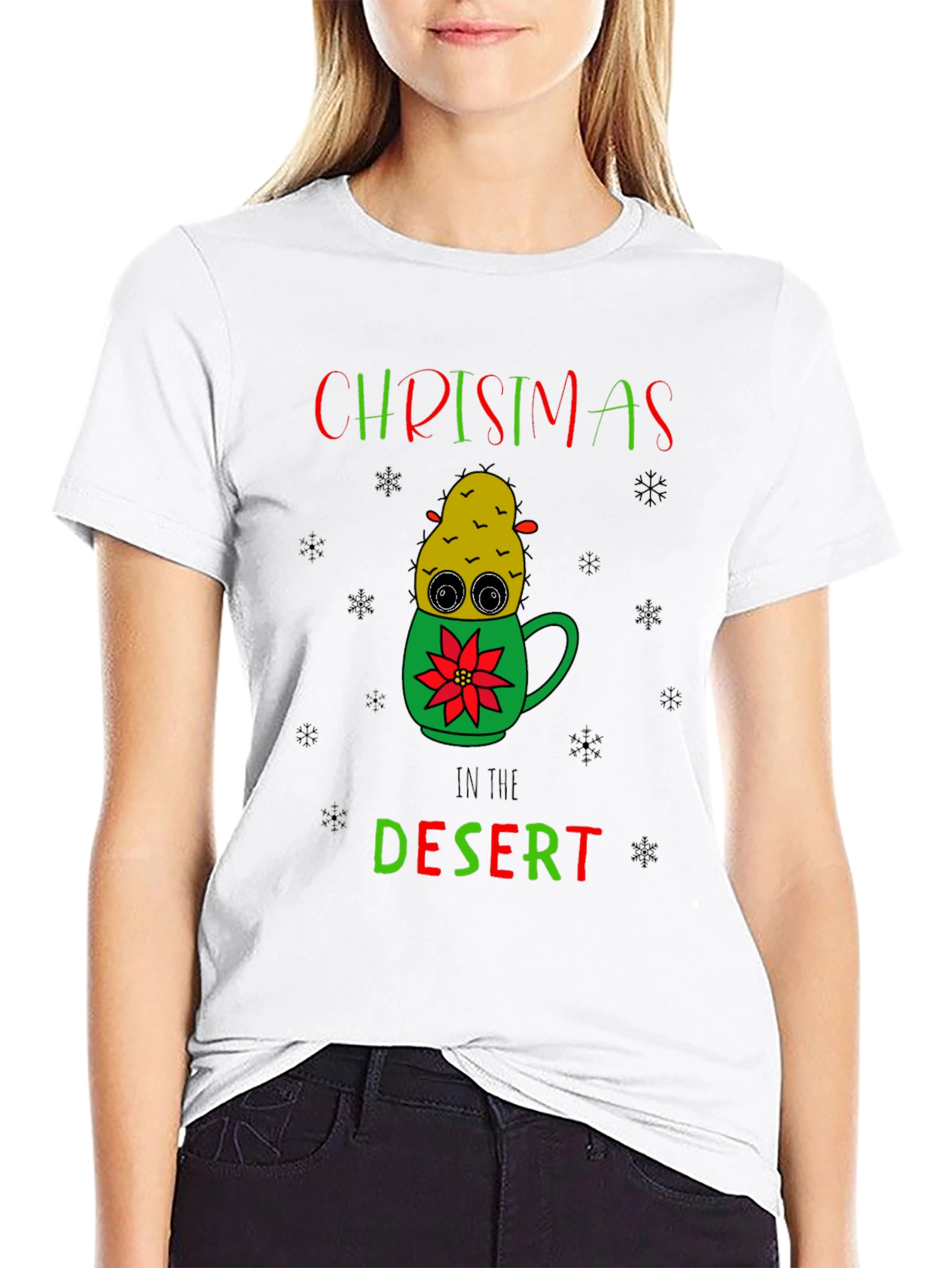 Christmas in the Desert Cactus T-Shirt