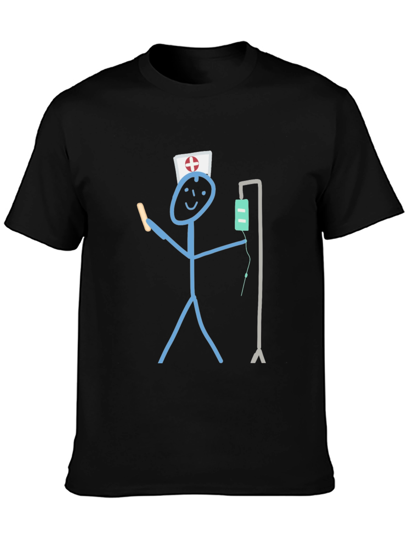 Funny Stick Figure Nurse T-Shirt