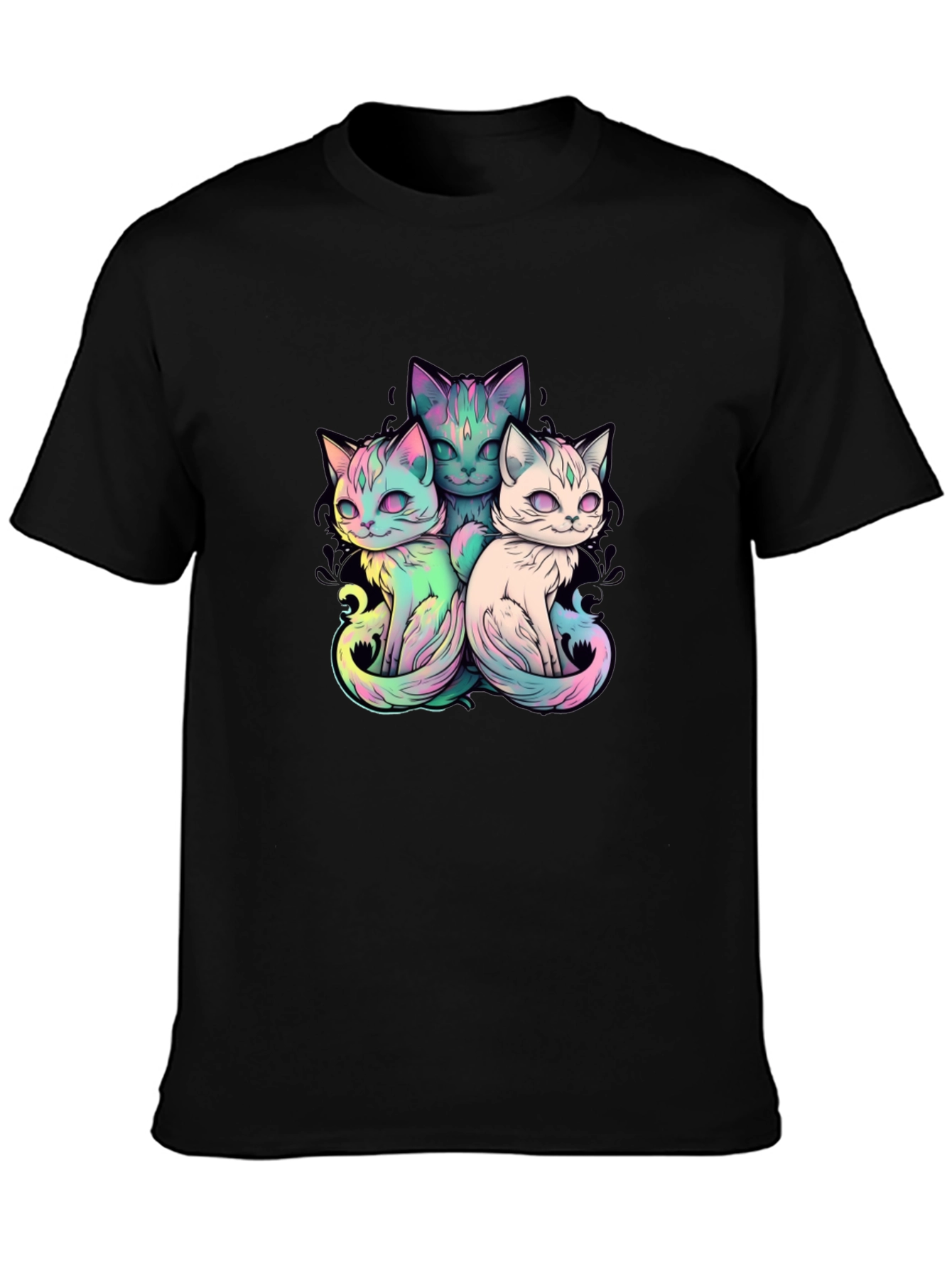Cute Cats T-Shirt - Unisex Black Tee