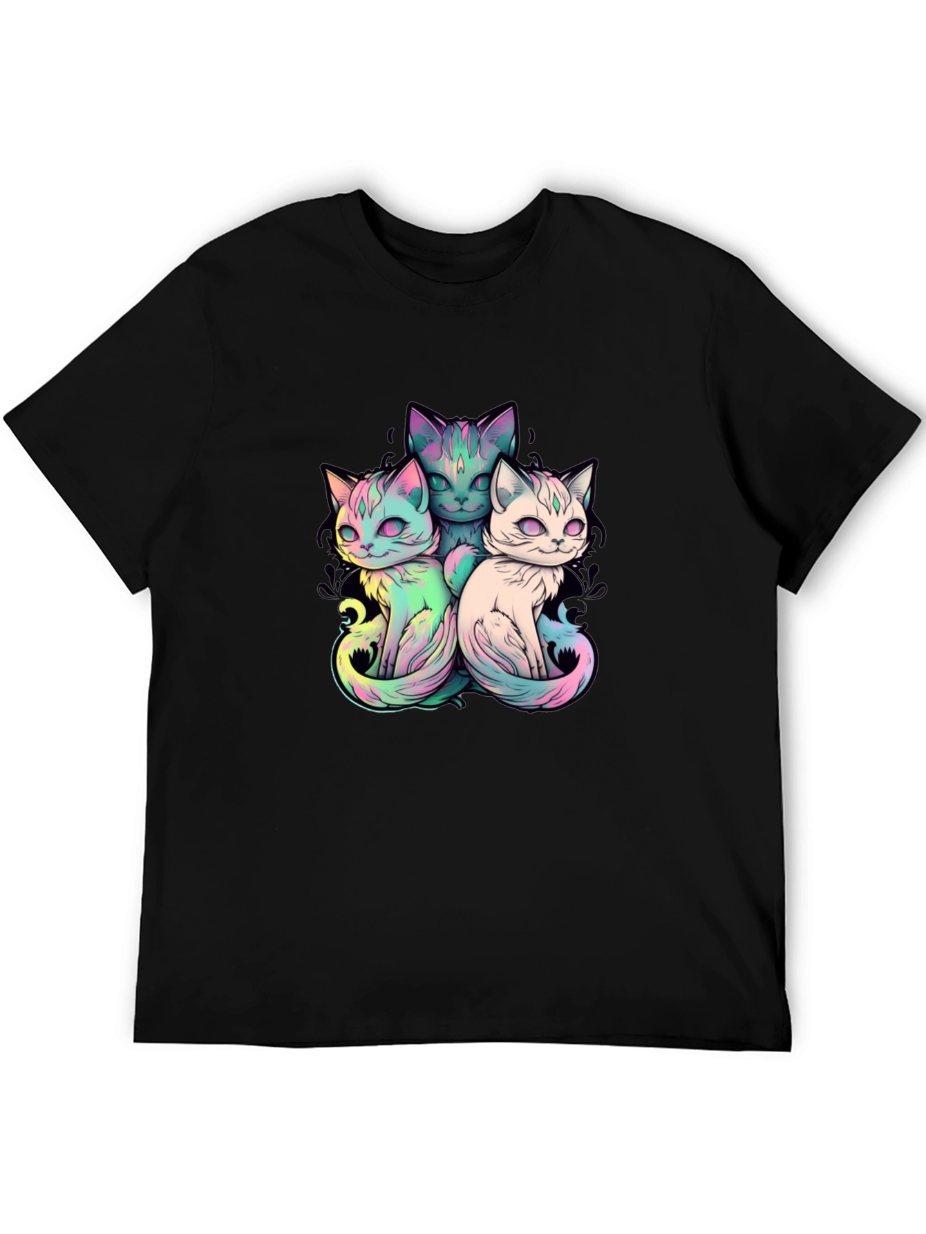 Cute Cats T-Shirt - Unisex Black Tee