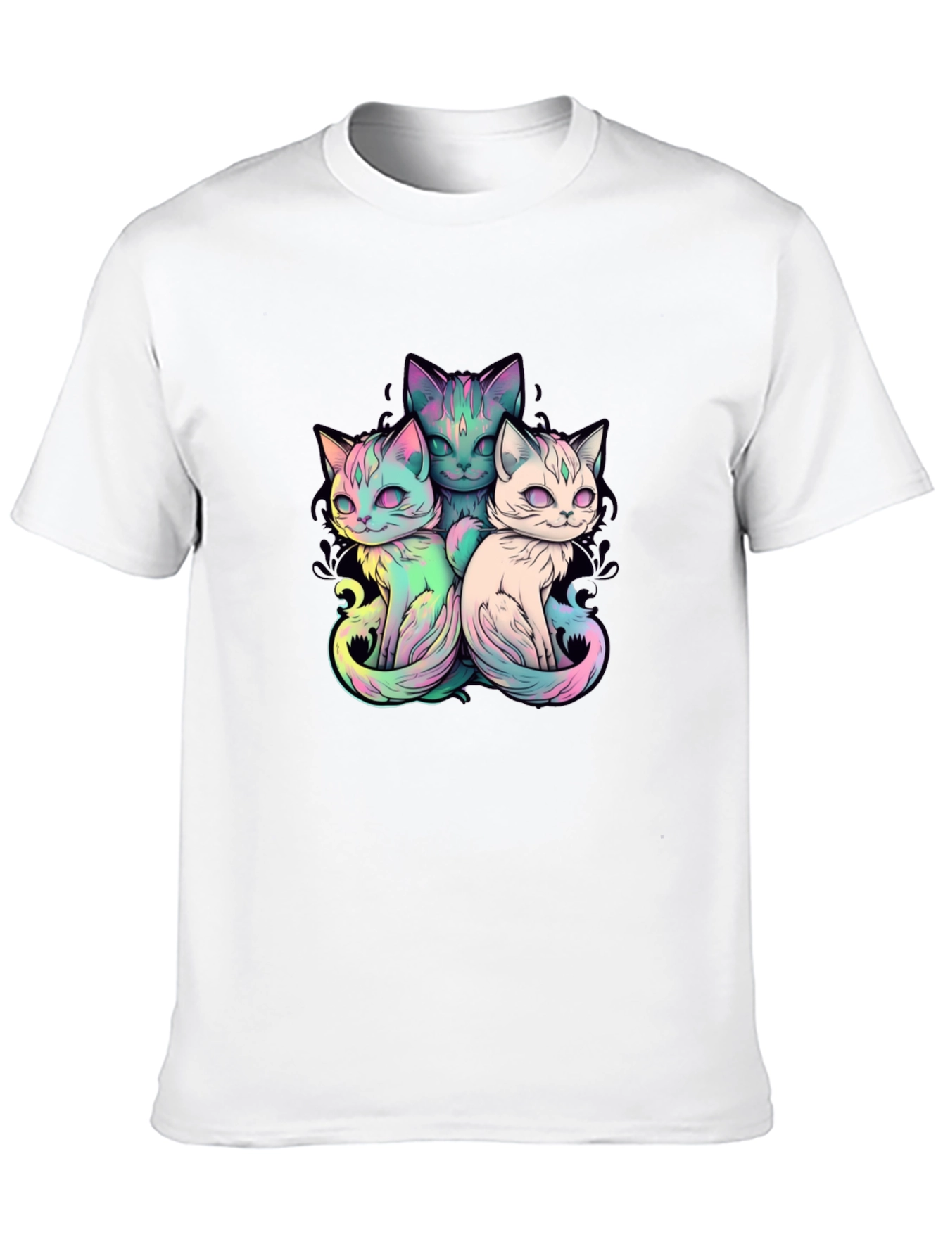 Cute Cats T-Shirt - Unisex Black Tee