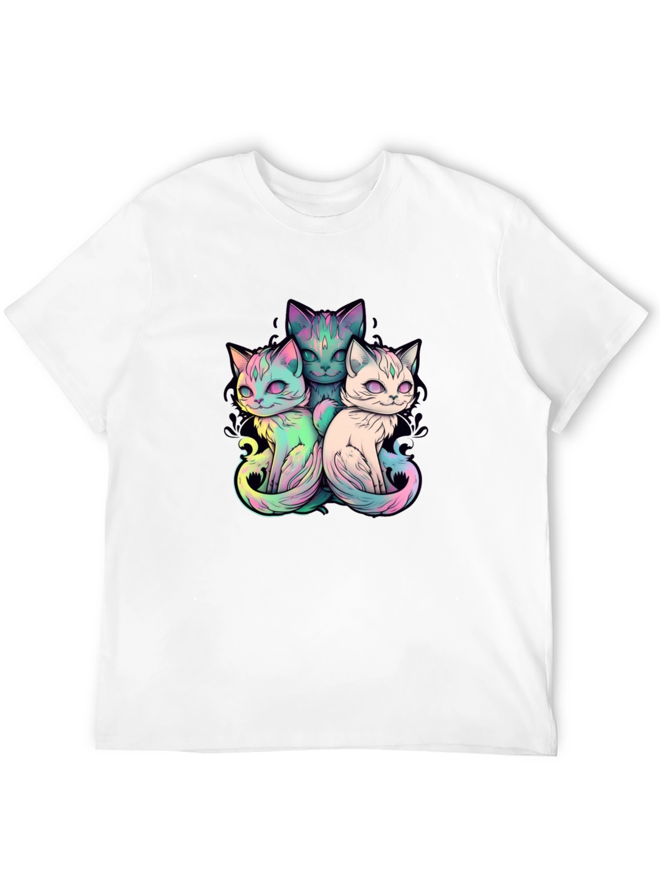 Cute Cats T-Shirt - Unisex Black Tee