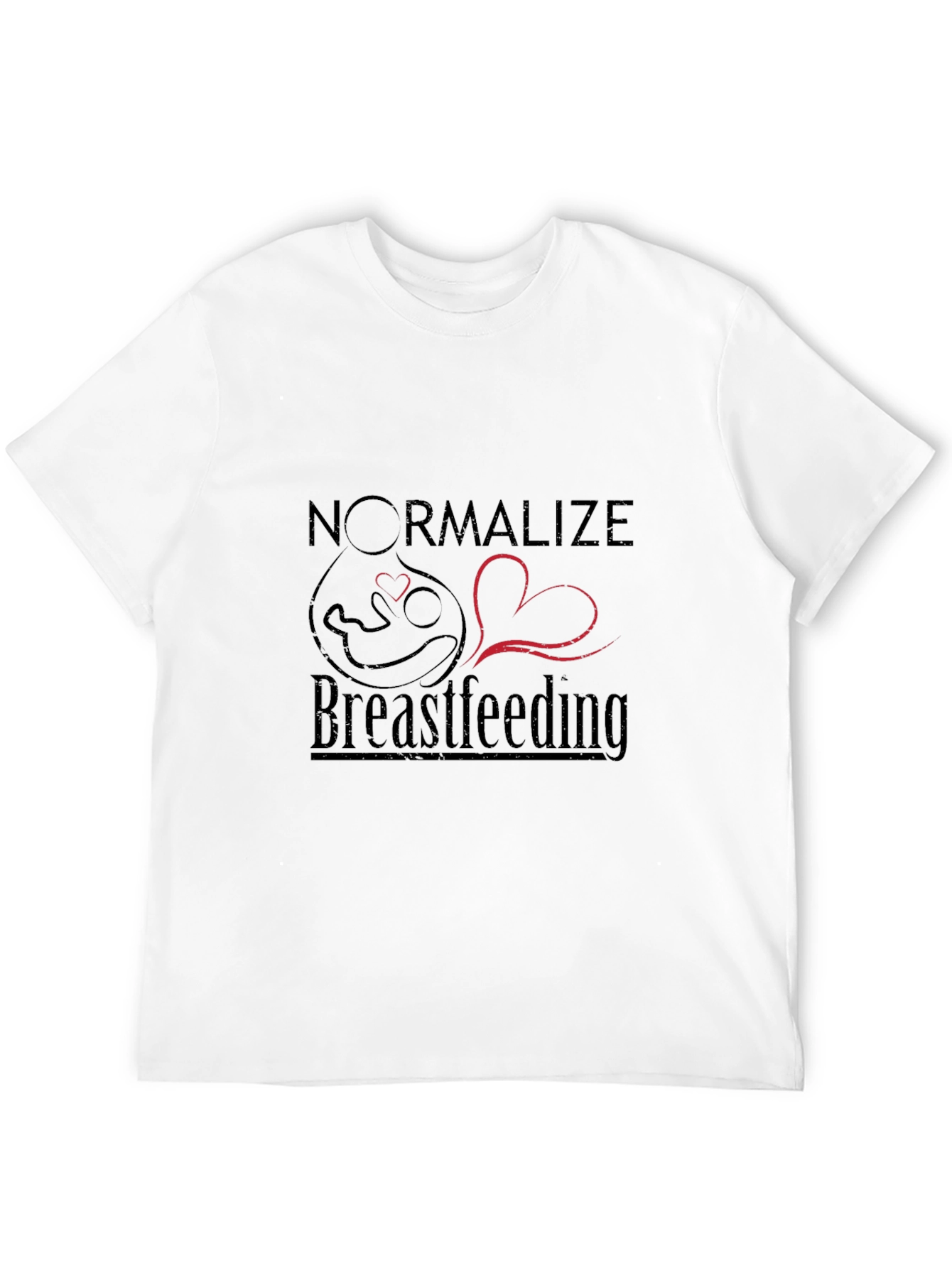 Normalize Breastfeeding Black Graphic Tee