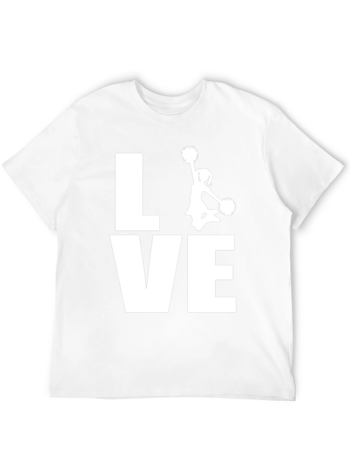 Love Cheerleading T-Shirt - Black Cotton Graphic Tee