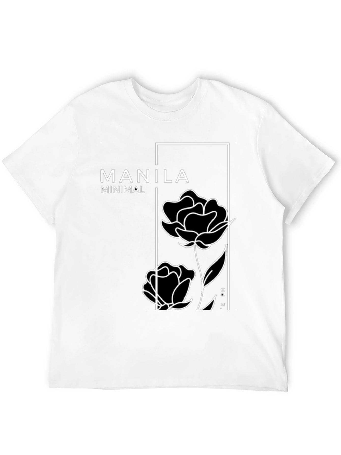 Manila Minimal Floral Graphic T-Shirt