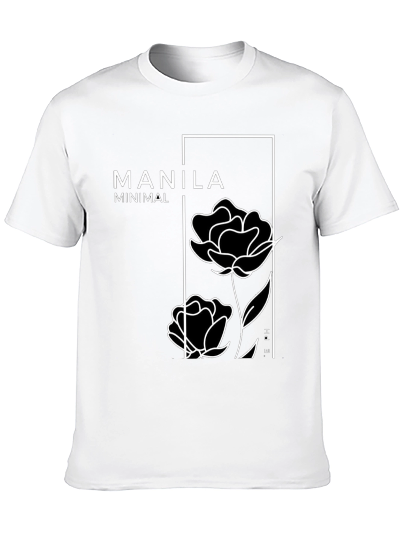Manila Minimal Floral Graphic T-Shirt
