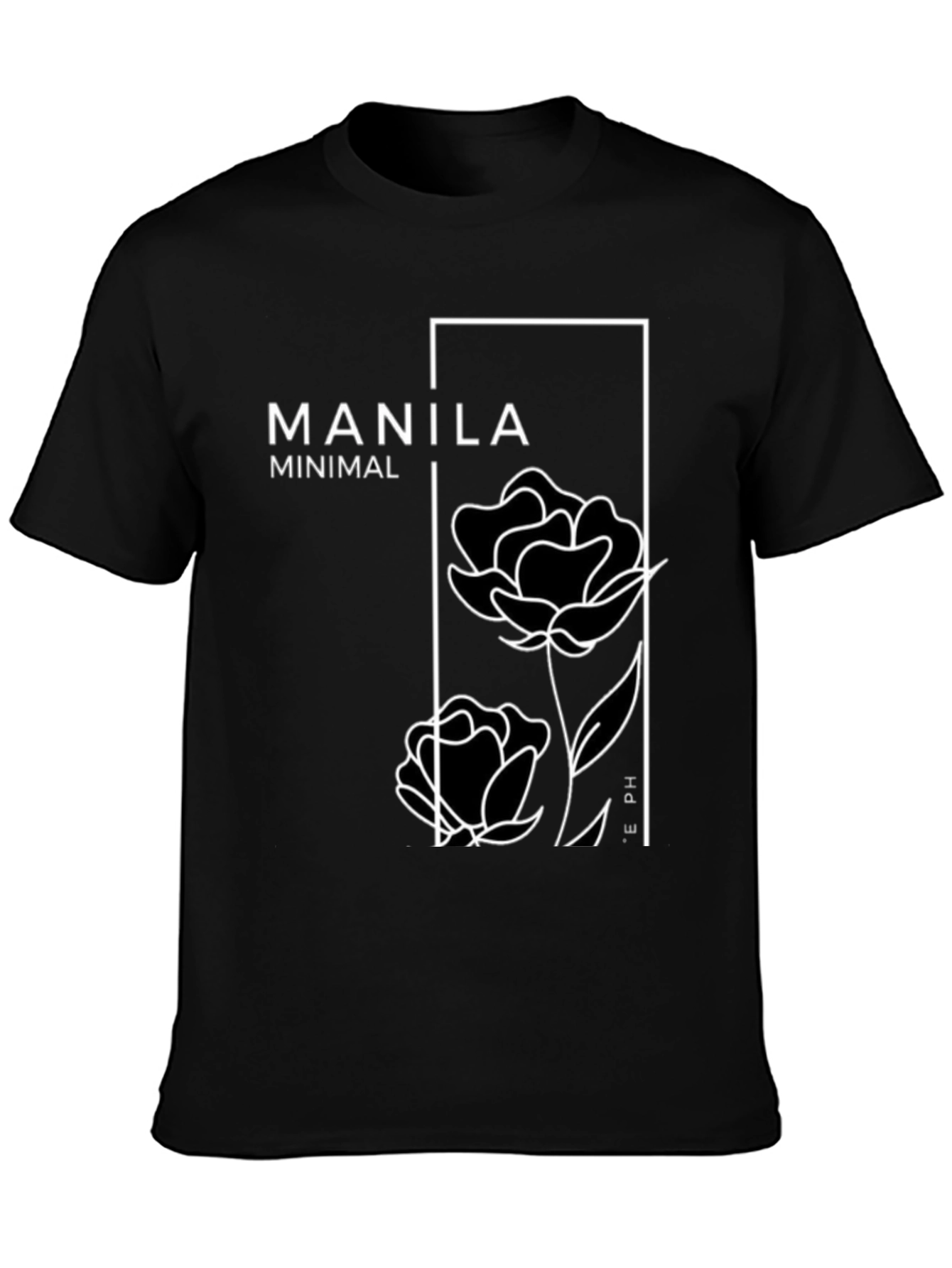 Manila Minimal Floral Graphic T-Shirt