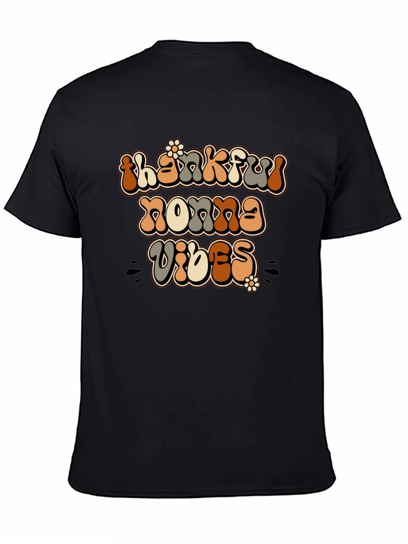 Thankful Nonna Vibes Graphic T-Shirt