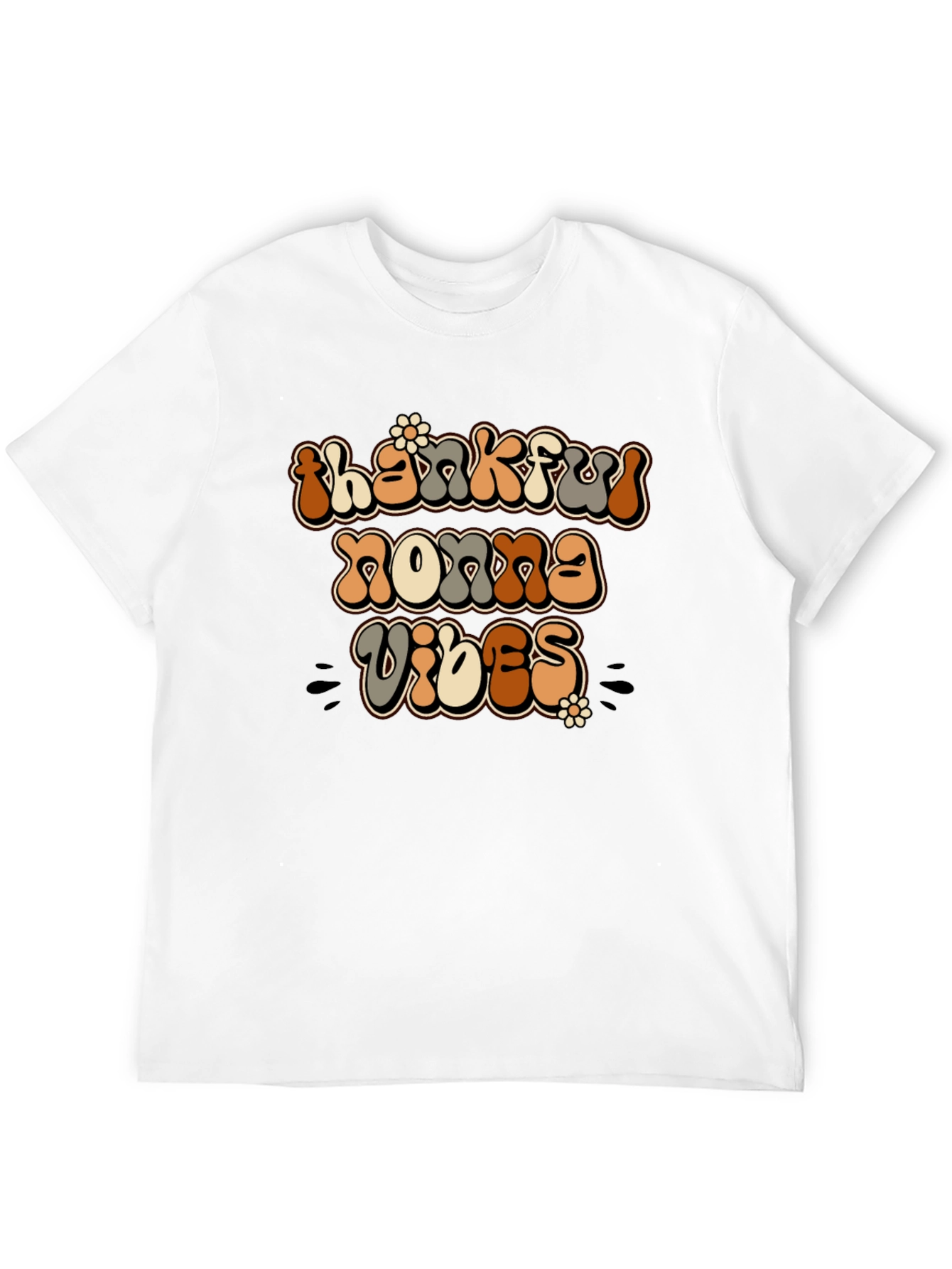 Thankful Nonna Vibes Graphic T-Shirt