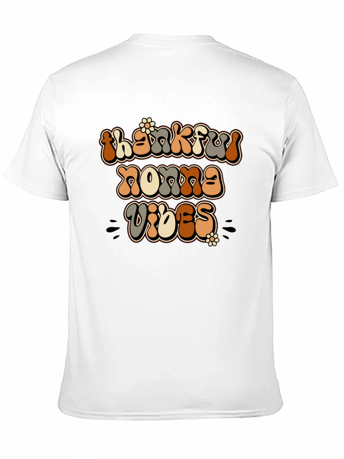 Thankful Nonna Vibes Graphic T-Shirt