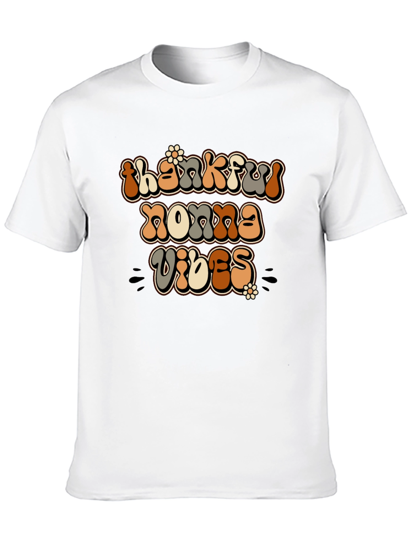 Thankful Nonna Vibes Graphic T-Shirt