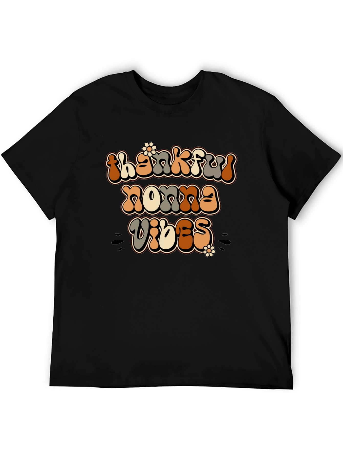 Thankful Nonna Vibes Graphic T-Shirt