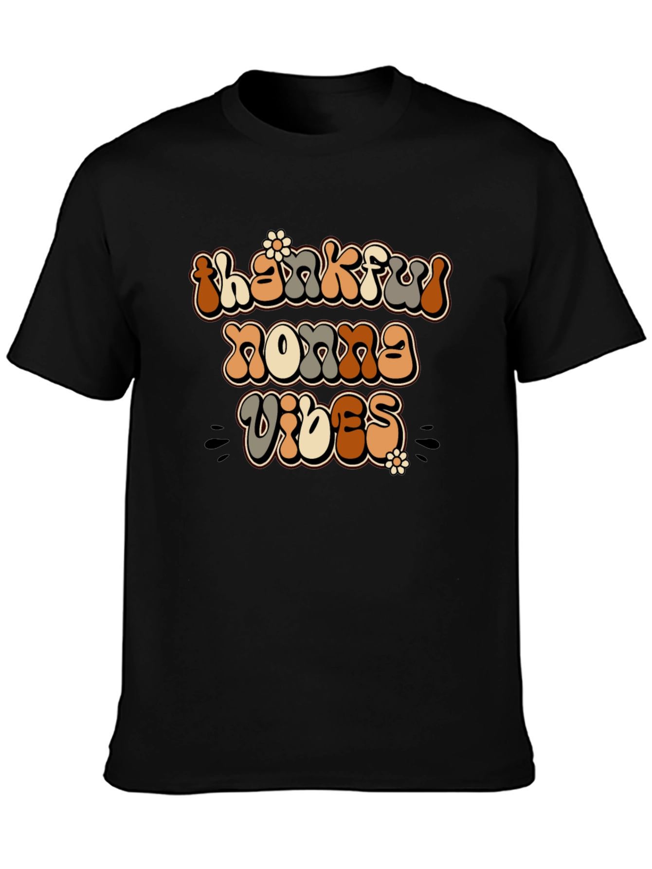 Thankful Nonna Vibes Graphic T-Shirt