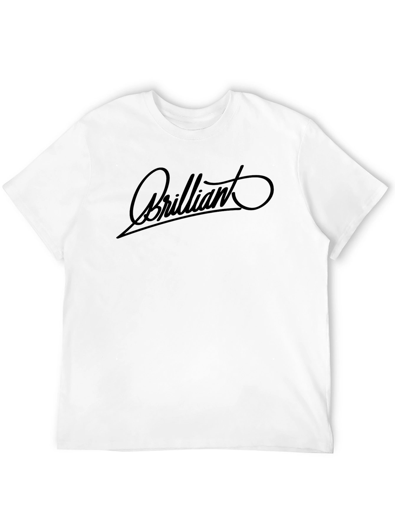 Brilliant Graphic Tee - Black Cotton Casual T-Shirt