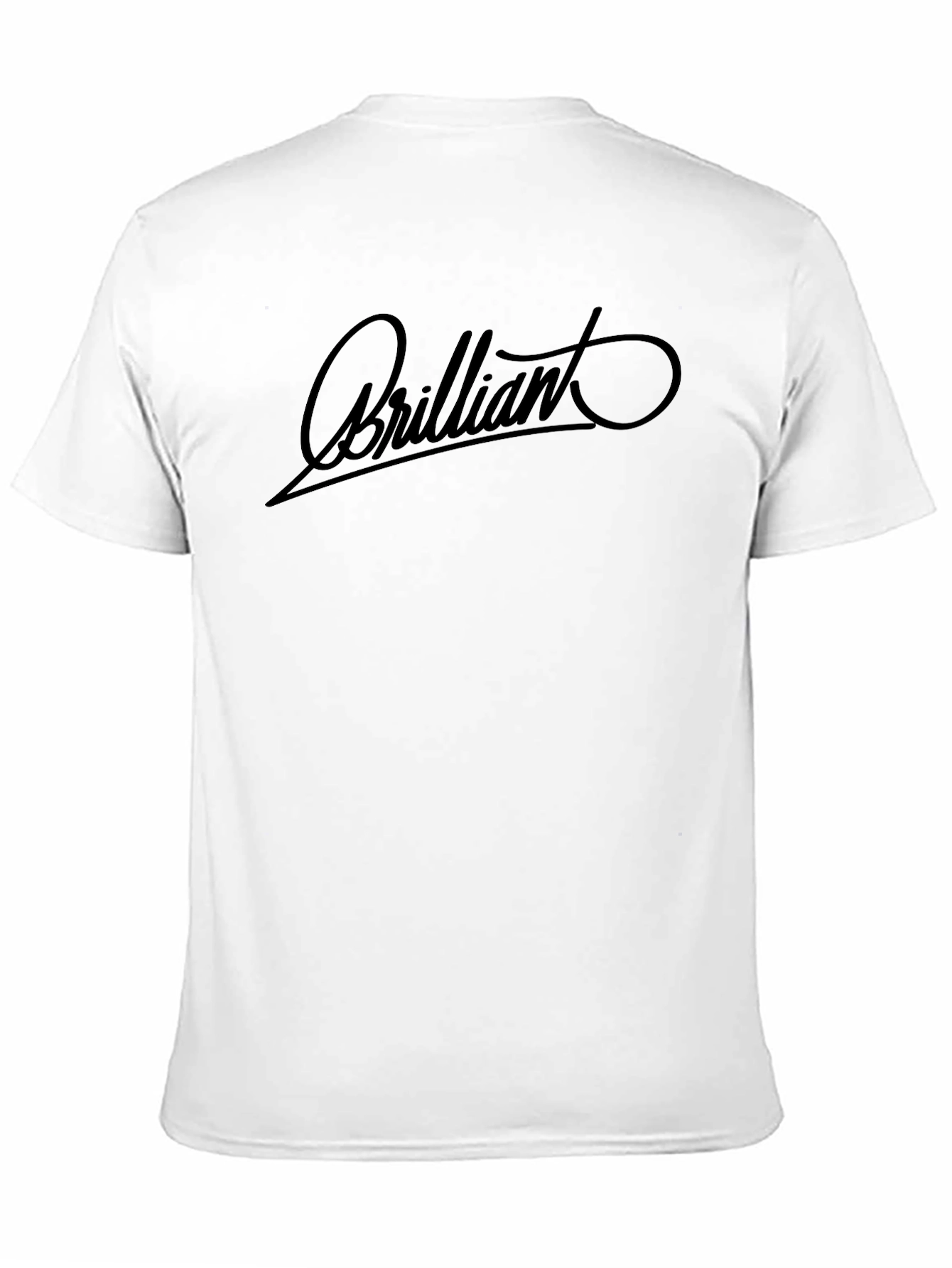 Brilliant Graphic Tee - Black Cotton Casual T-Shirt