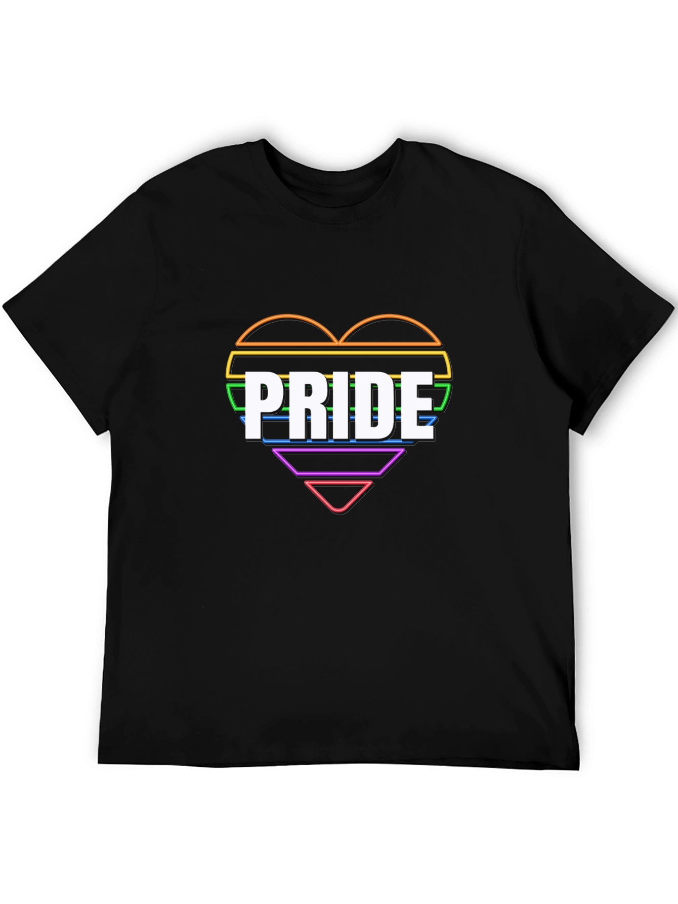 Pride Heart Graphic Tee - LGBTQ+ Pride Month
