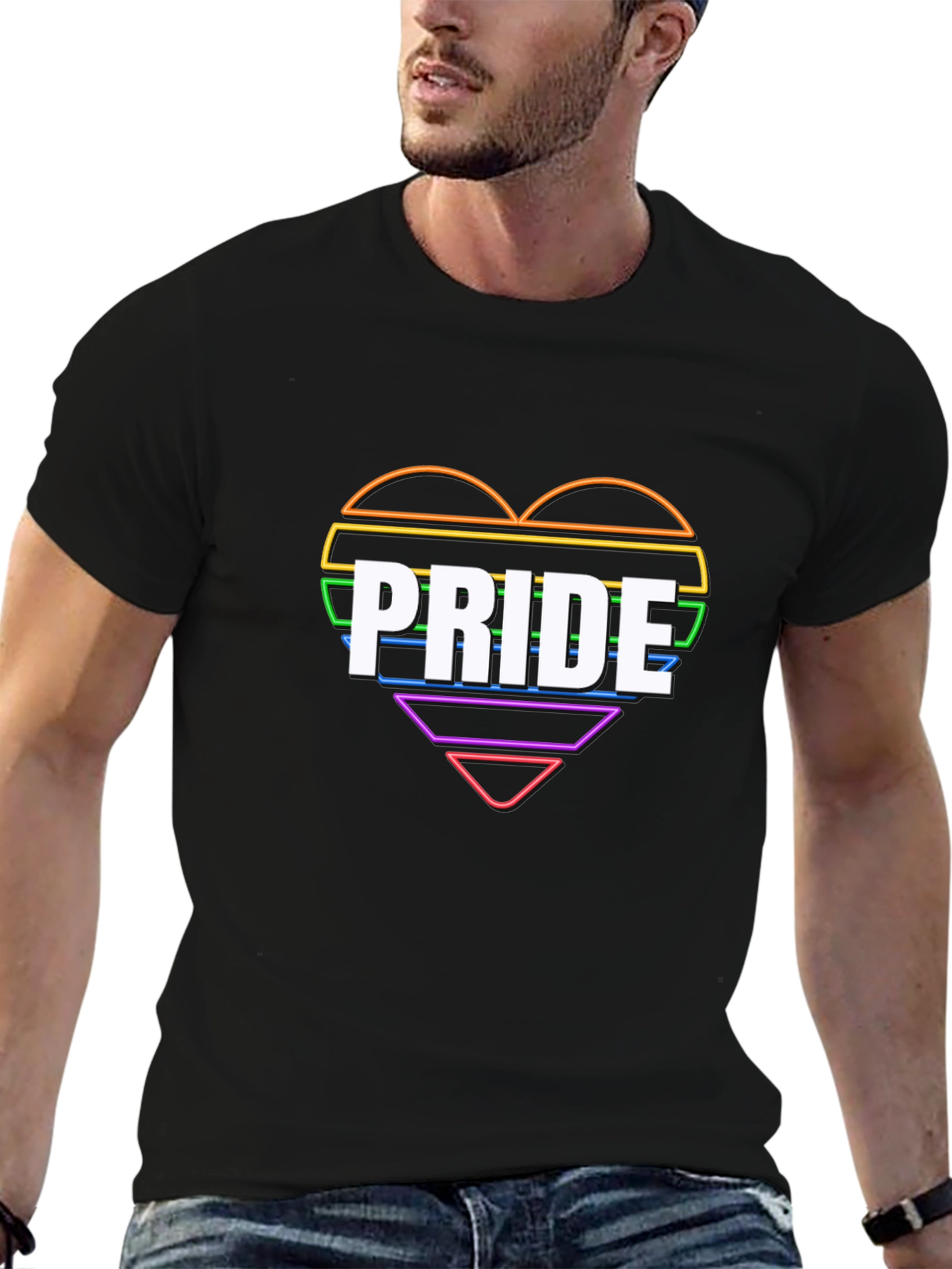 Pride Heart Graphic Tee - LGBTQ+ Pride Month