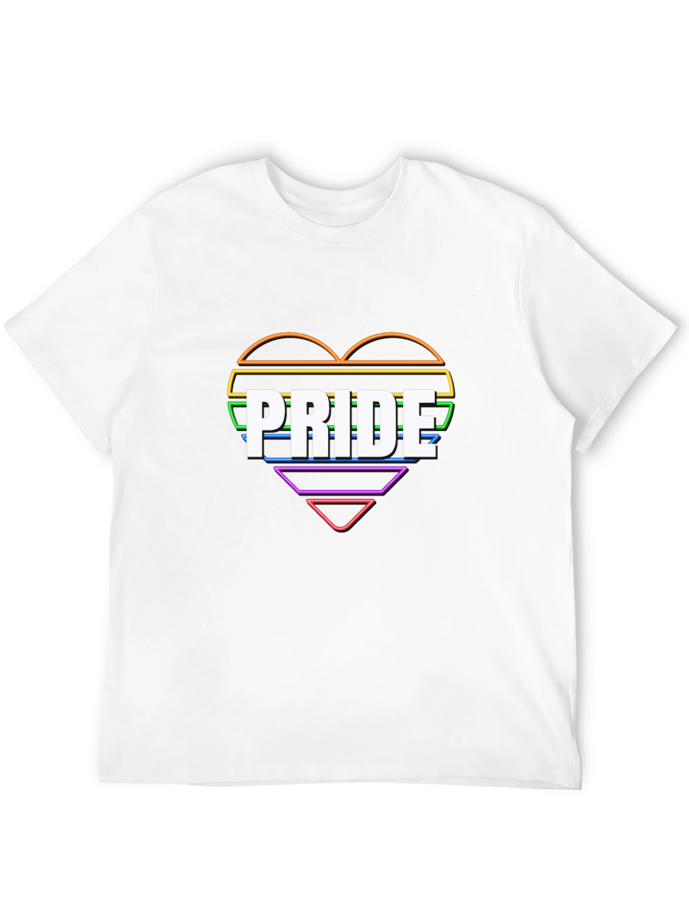 Pride Heart Graphic Tee - LGBTQ+ Pride Month