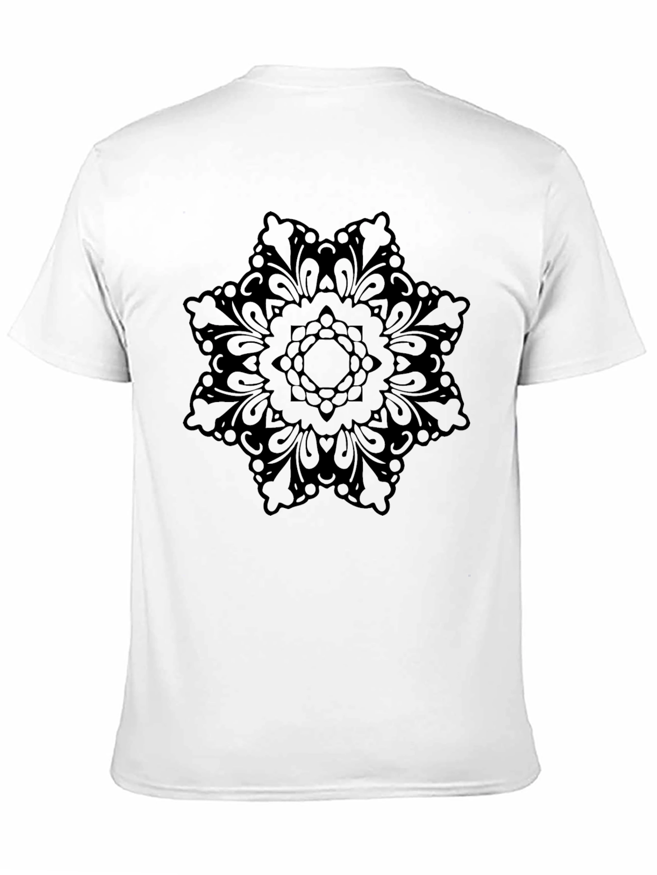 Mandala Graphic Print Black T-Shirt