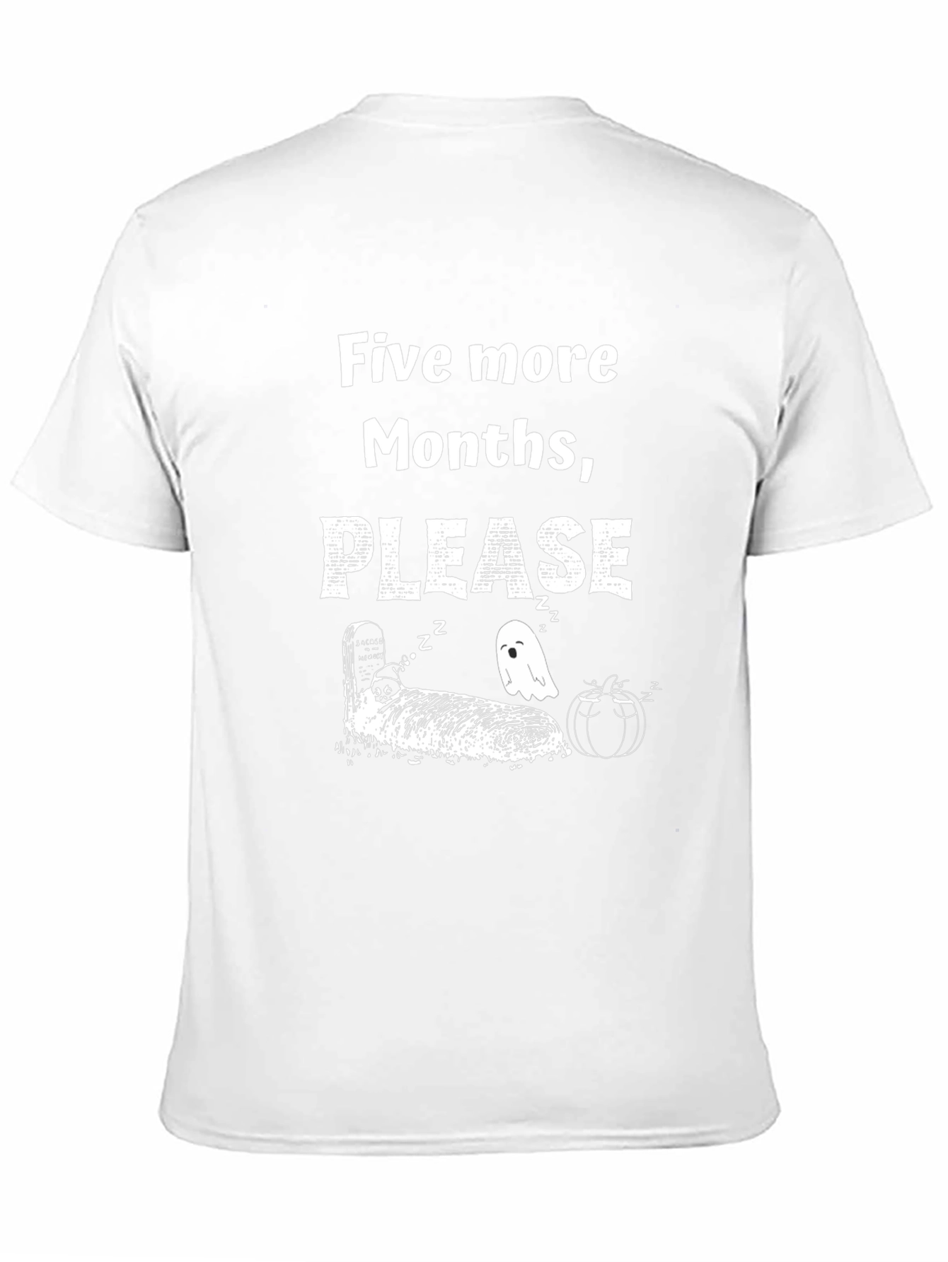 Funny Five More Months Please Graphic T-Shirt