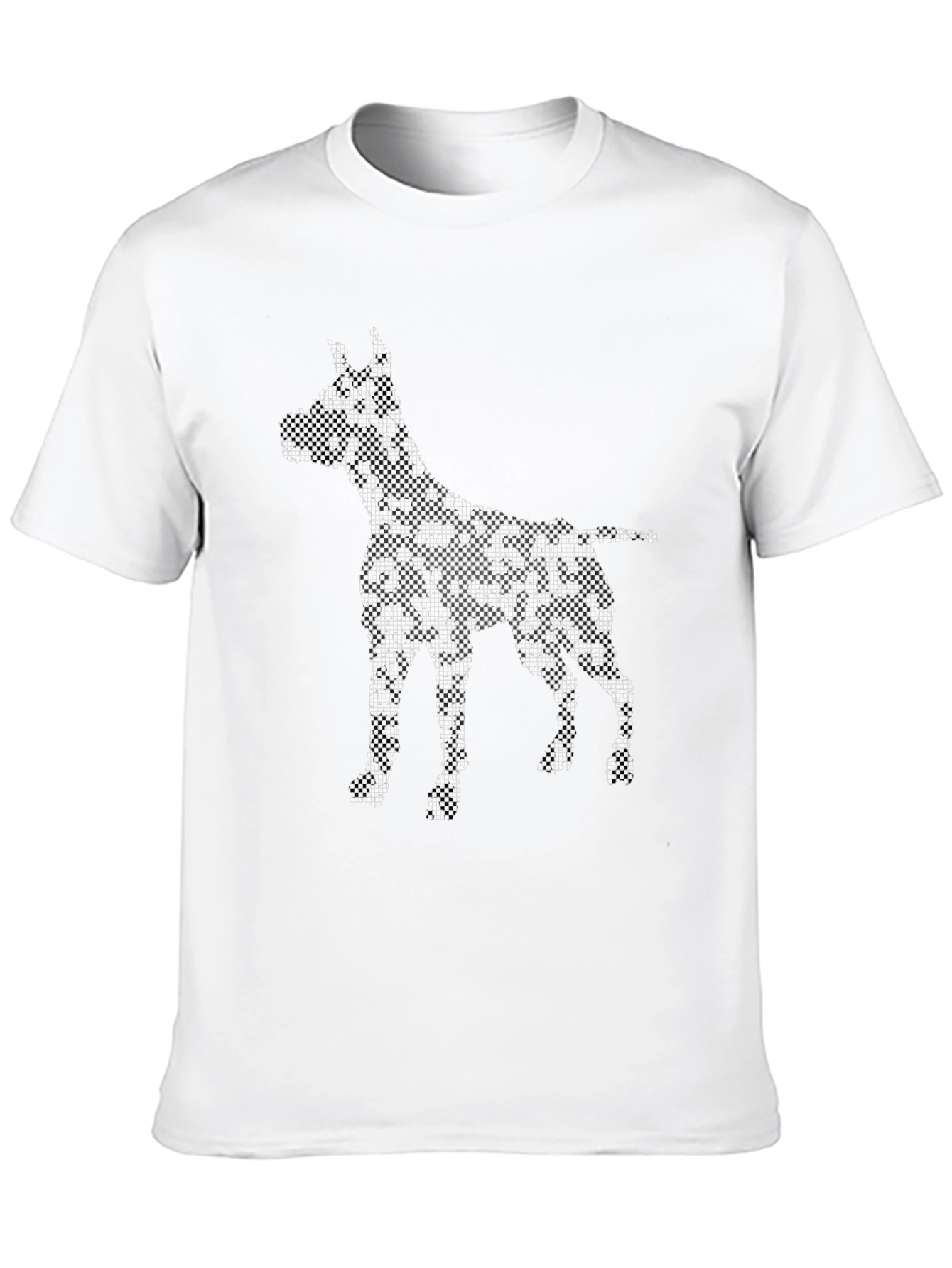 Dog Graphic Print Crew Neck T-Shirt