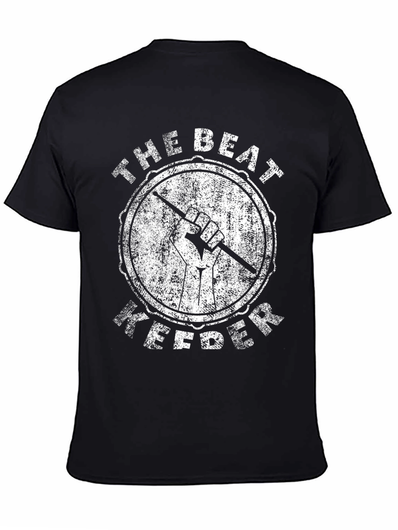 The Beat Keeper Black Drummer T-Shirt