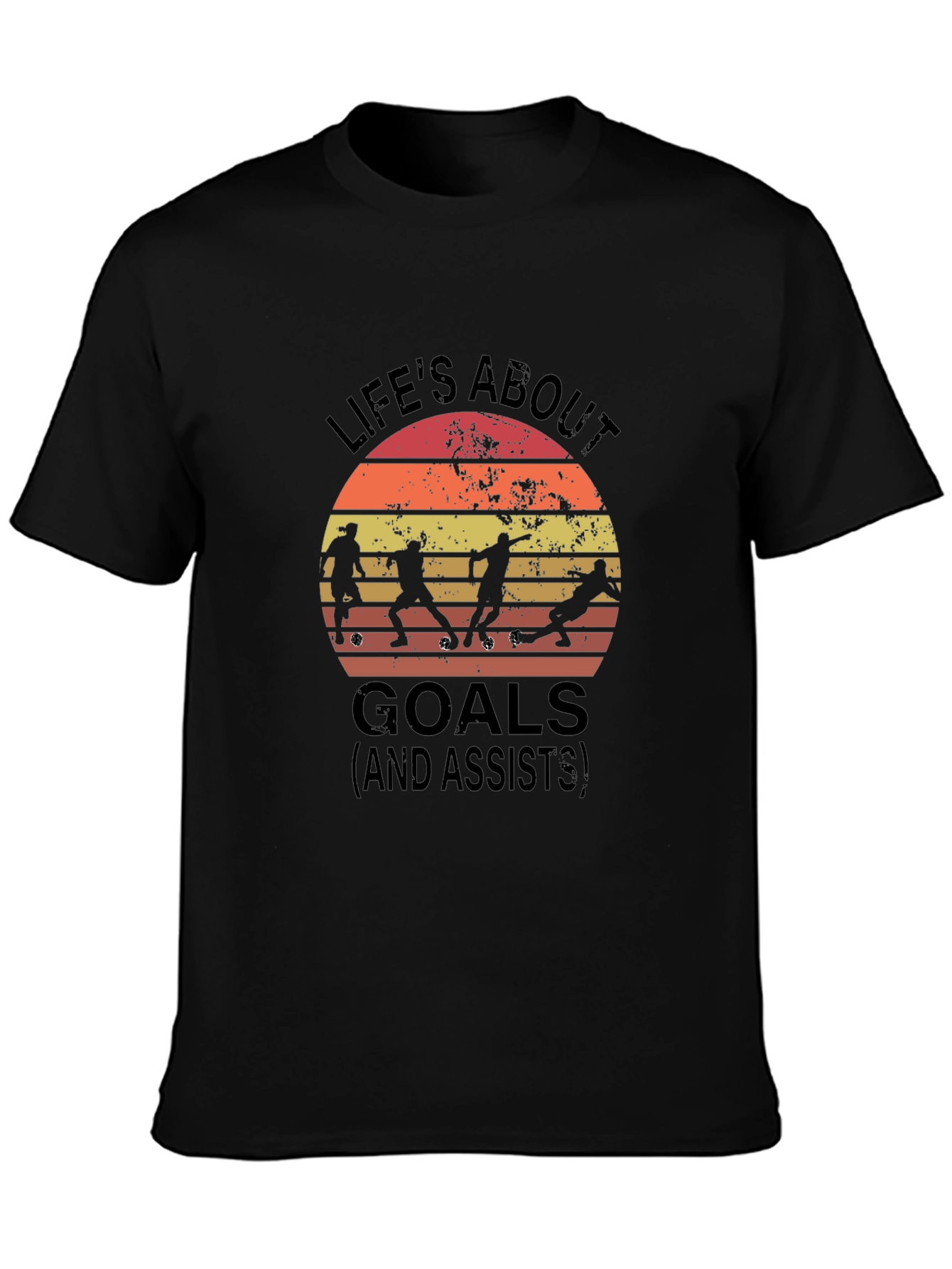 Lifes About Goals Soccer Tee