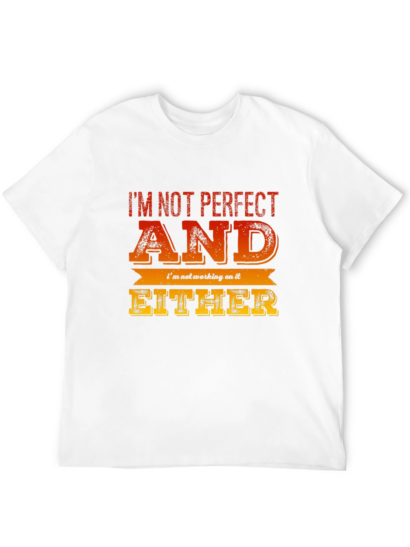 Im Not Perfect Funny Graphic Tee