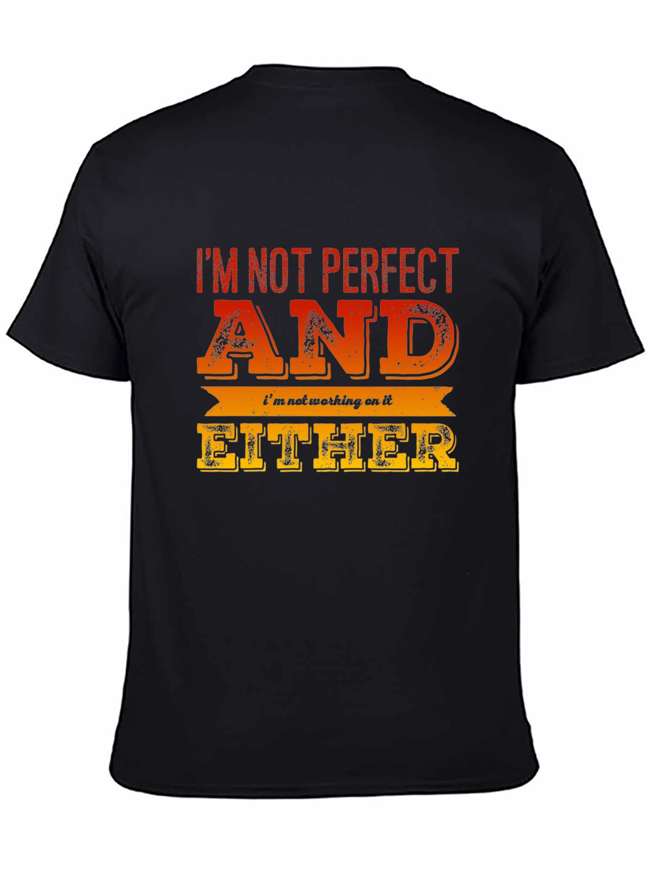 Im Not Perfect Funny Graphic Tee
