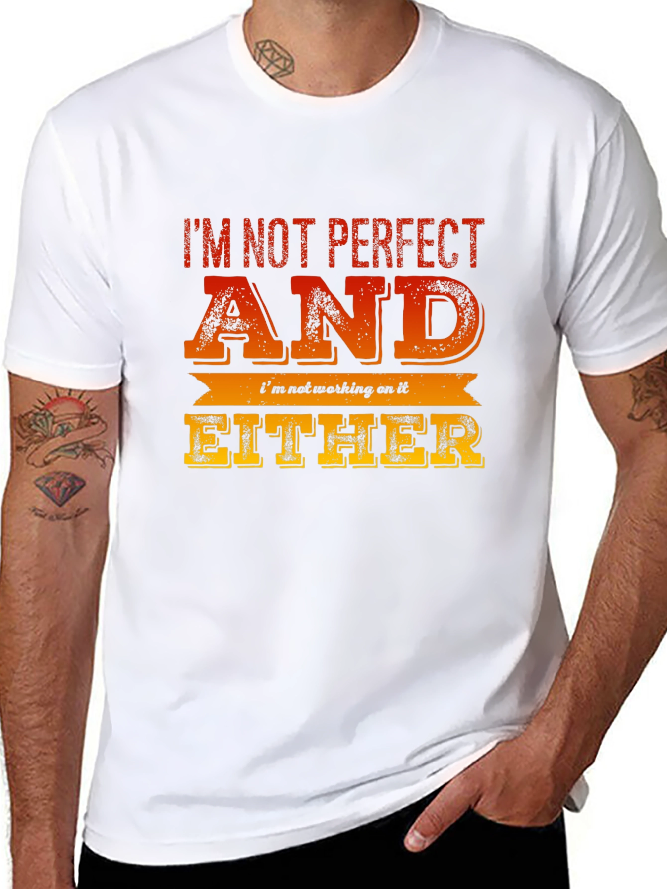 Im Not Perfect Funny Graphic Tee