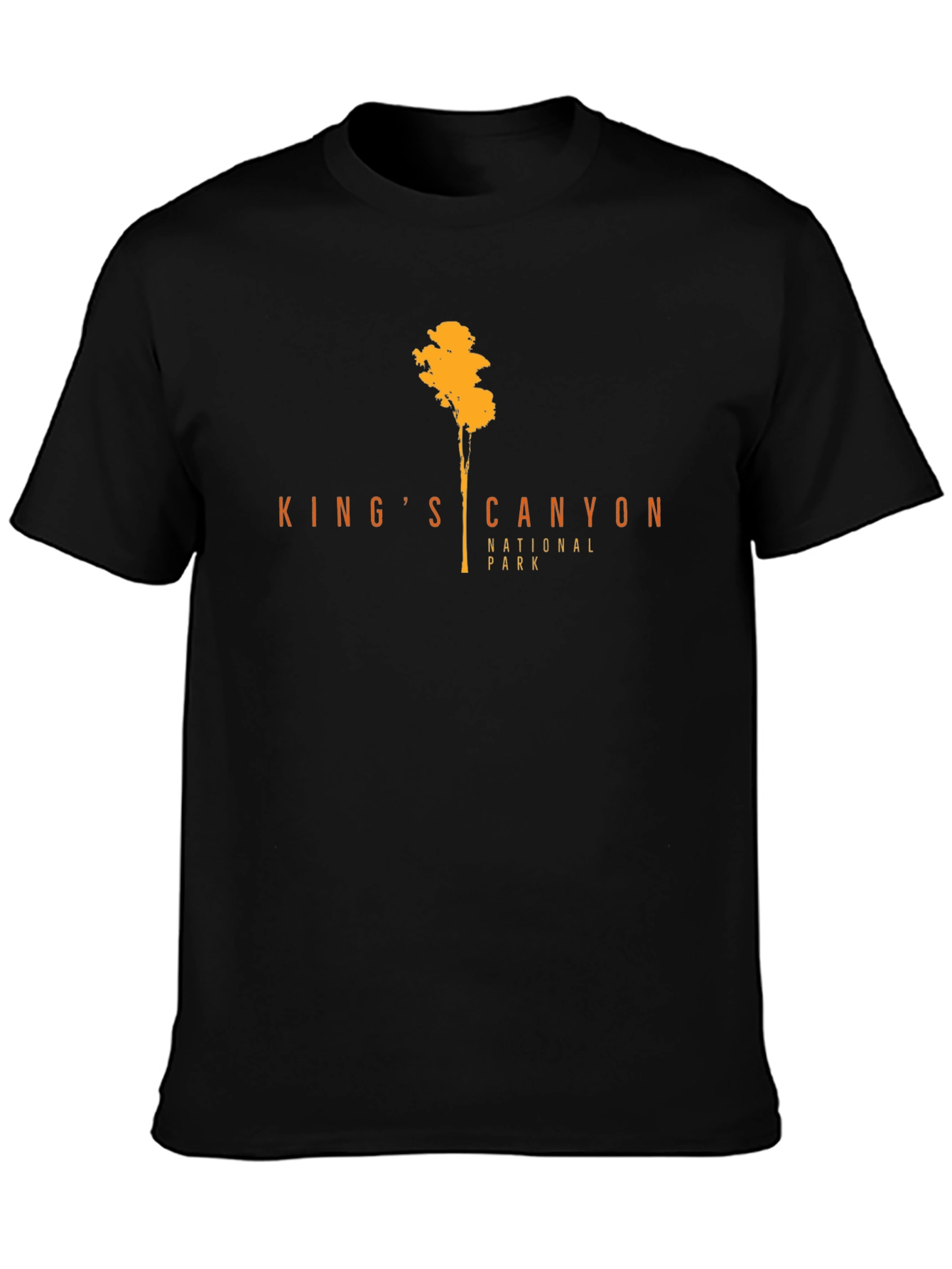 Kings Canyon National Park Black T-Shirt