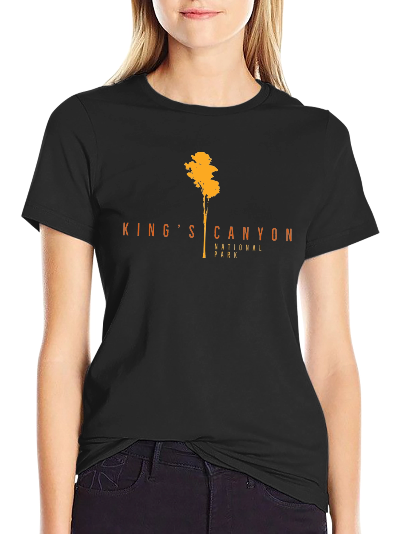Kings Canyon National Park Black T-Shirt