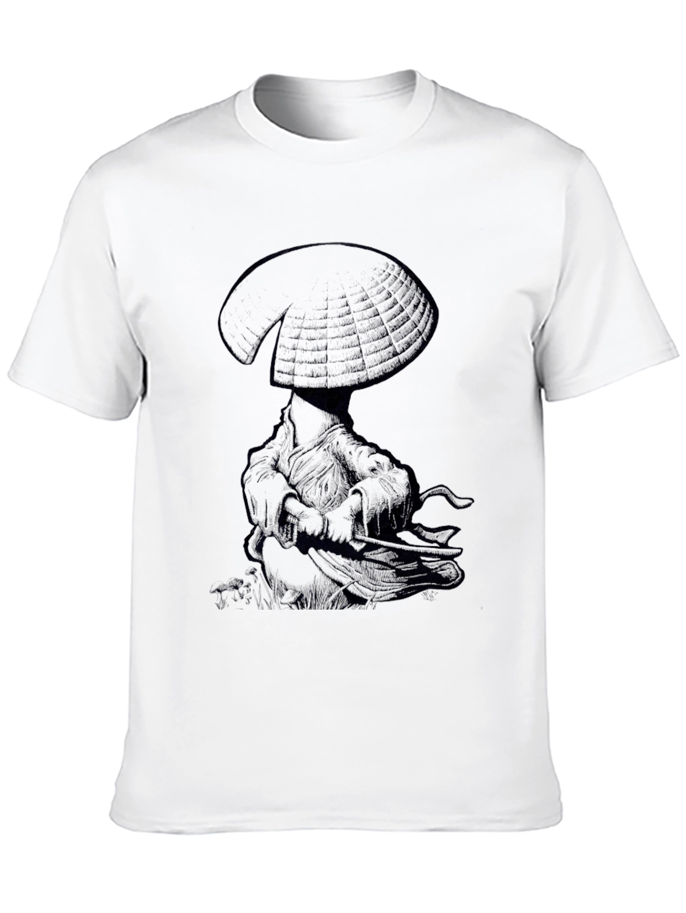 Black T-Shirt with Samurai Graphic