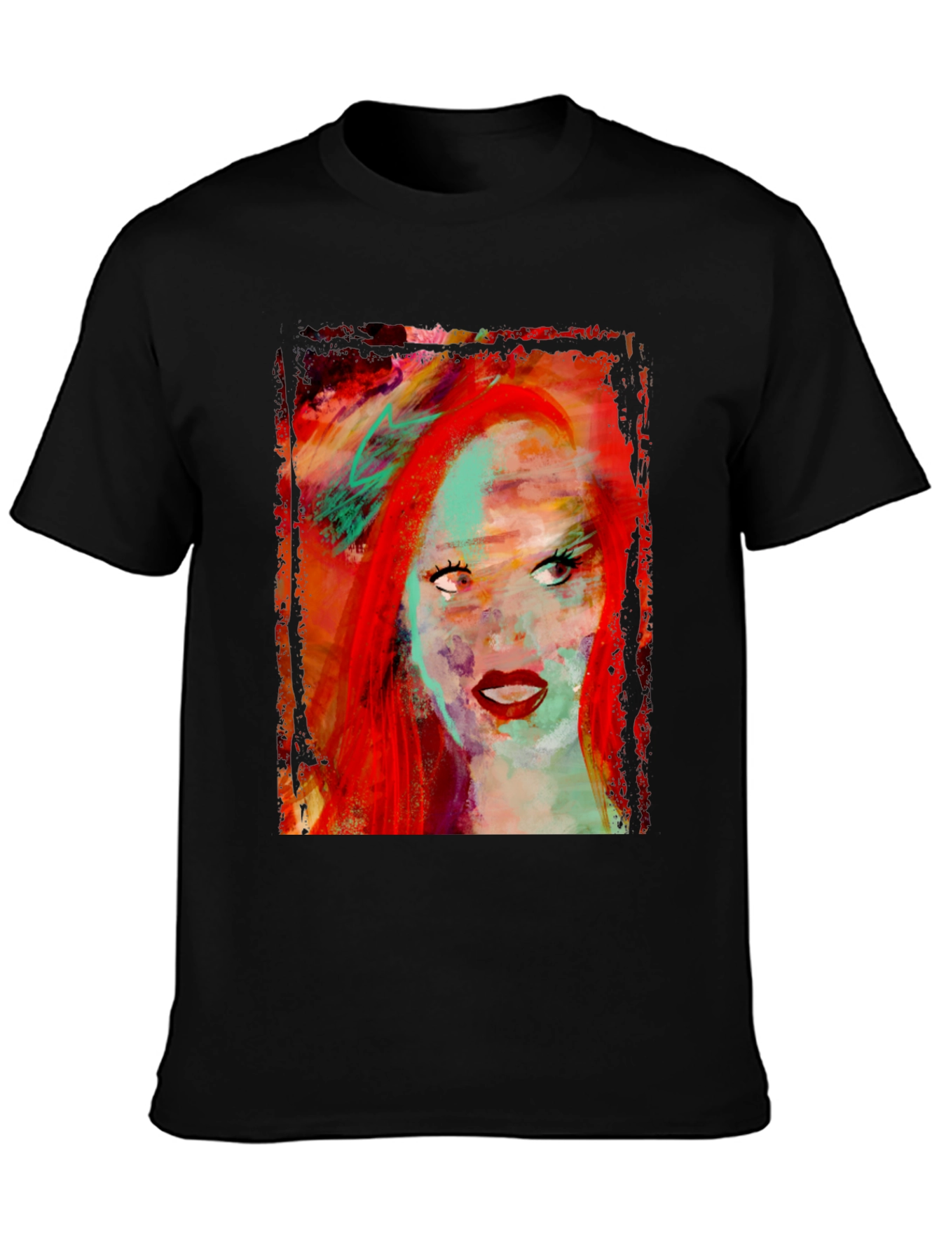 Abstract Woman Portrait Graphic Tee