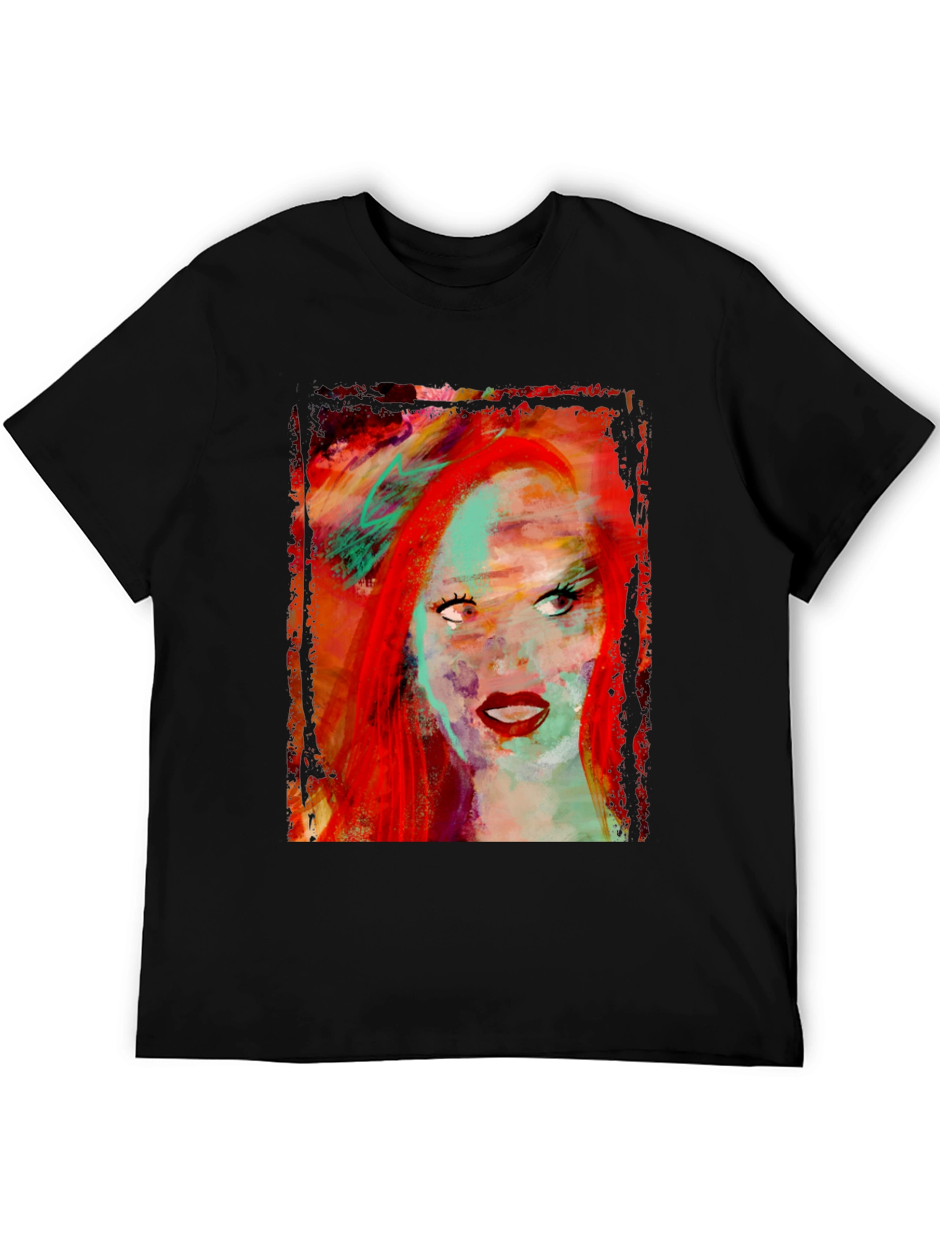 Abstract Woman Portrait Graphic Tee
