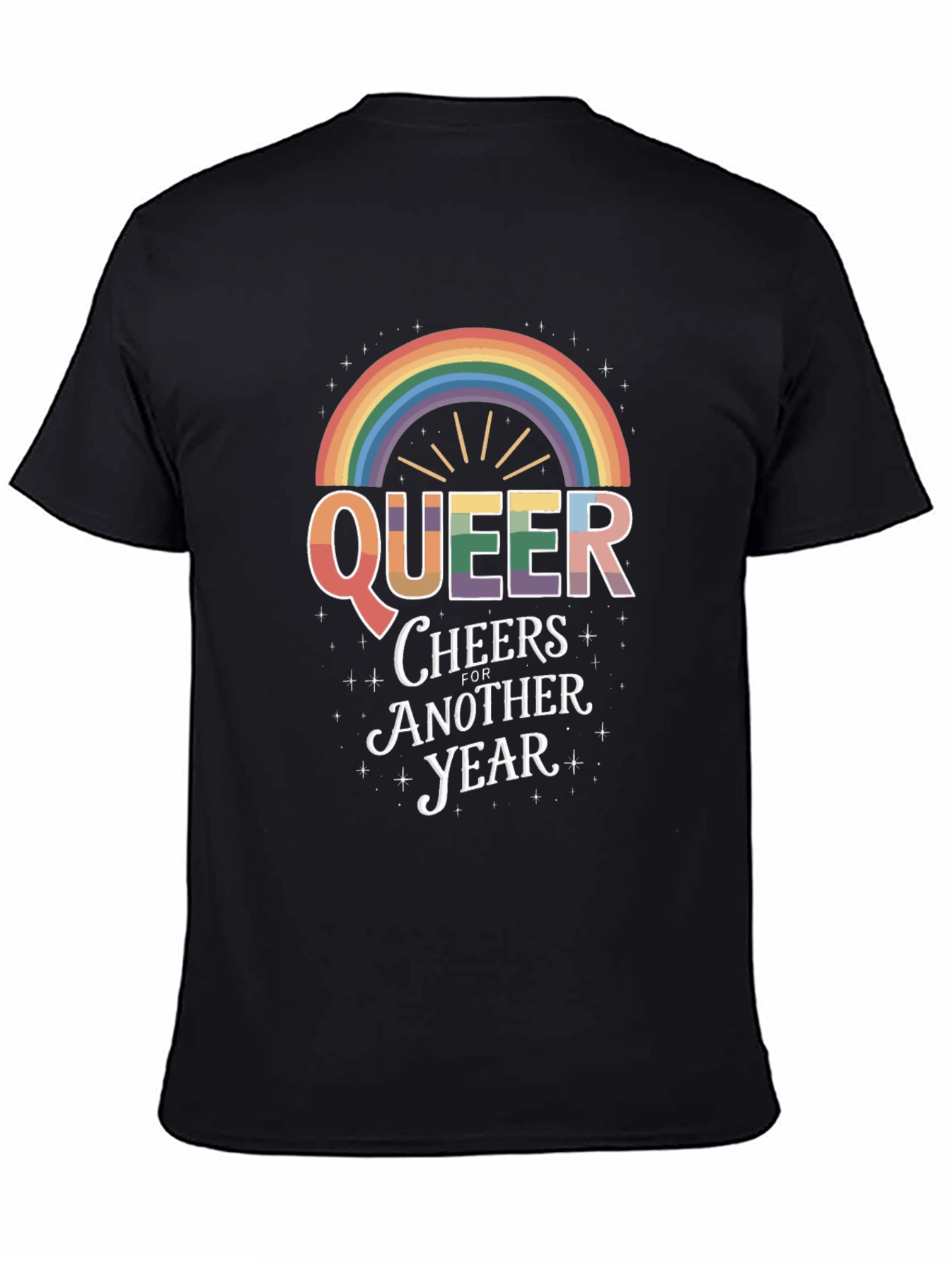 Queer Cheers Rainbow Pride T-Shirt