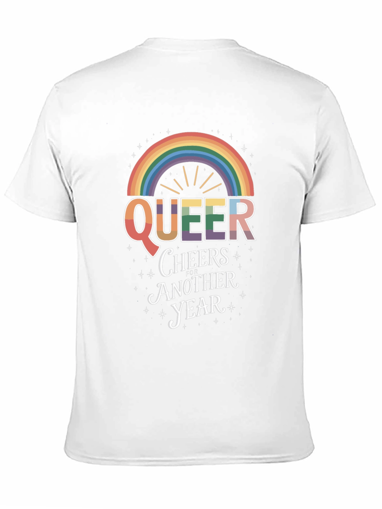 Queer Cheers Rainbow Pride T-Shirt