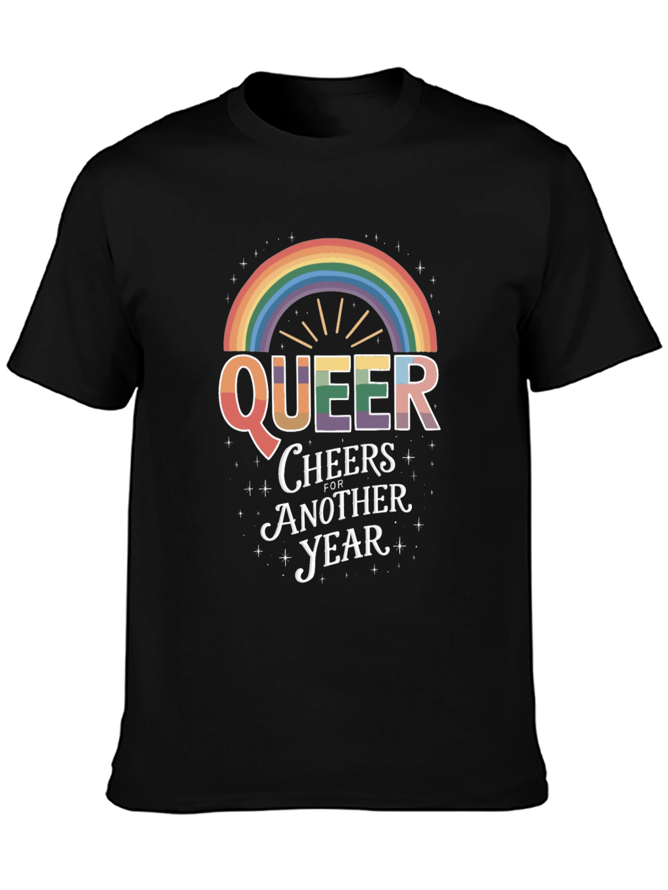 Queer Cheers Rainbow Pride T-Shirt