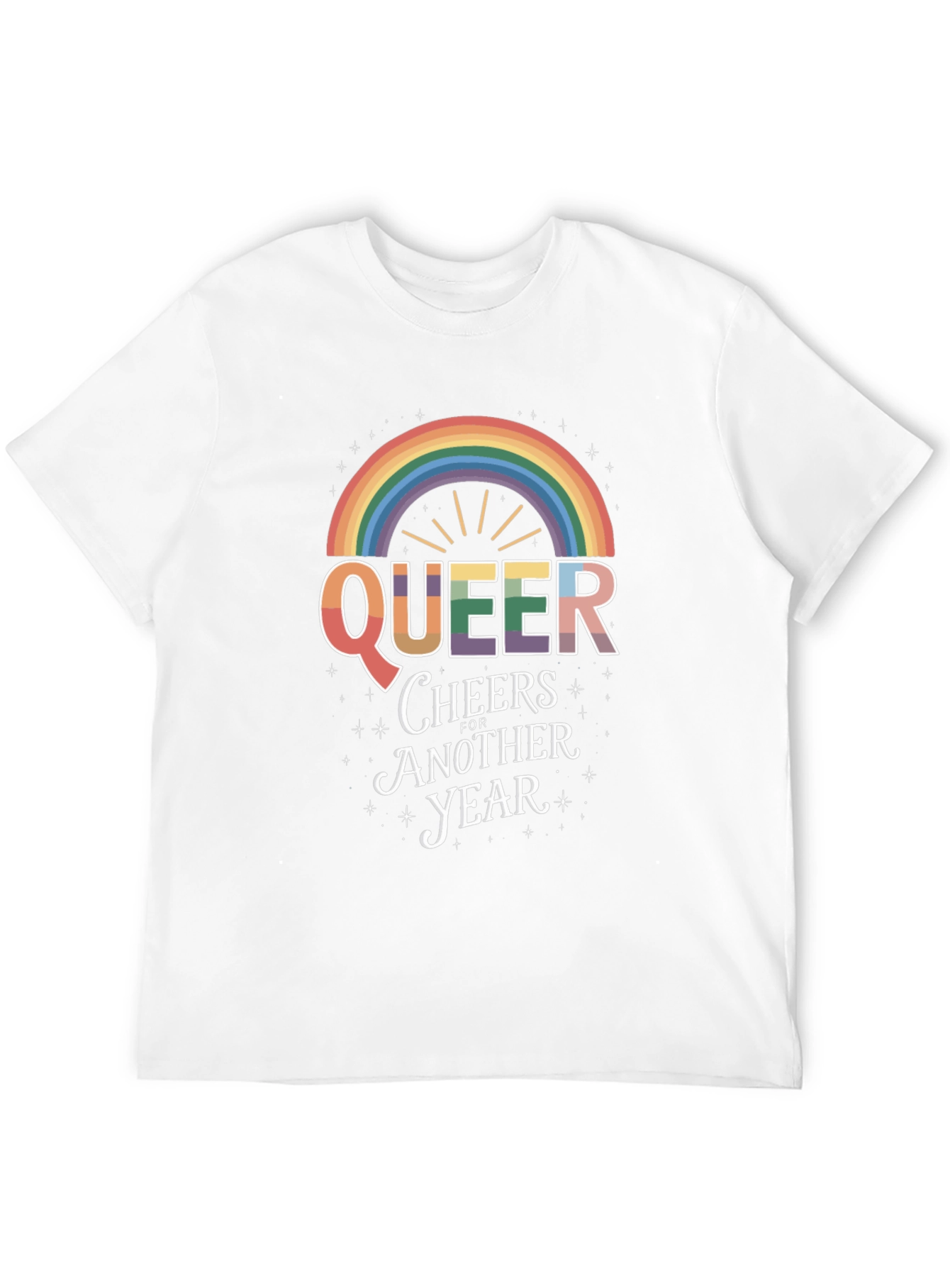 Queer Cheers Rainbow Pride T-Shirt