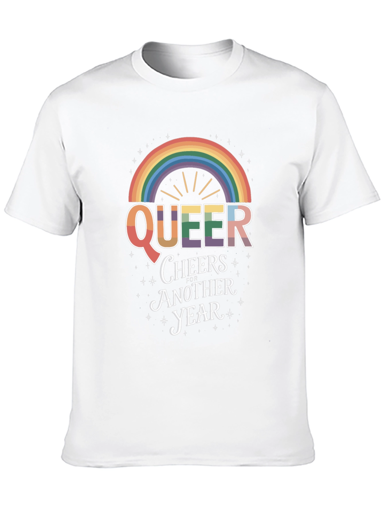 Queer Cheers Rainbow Pride T-Shirt
