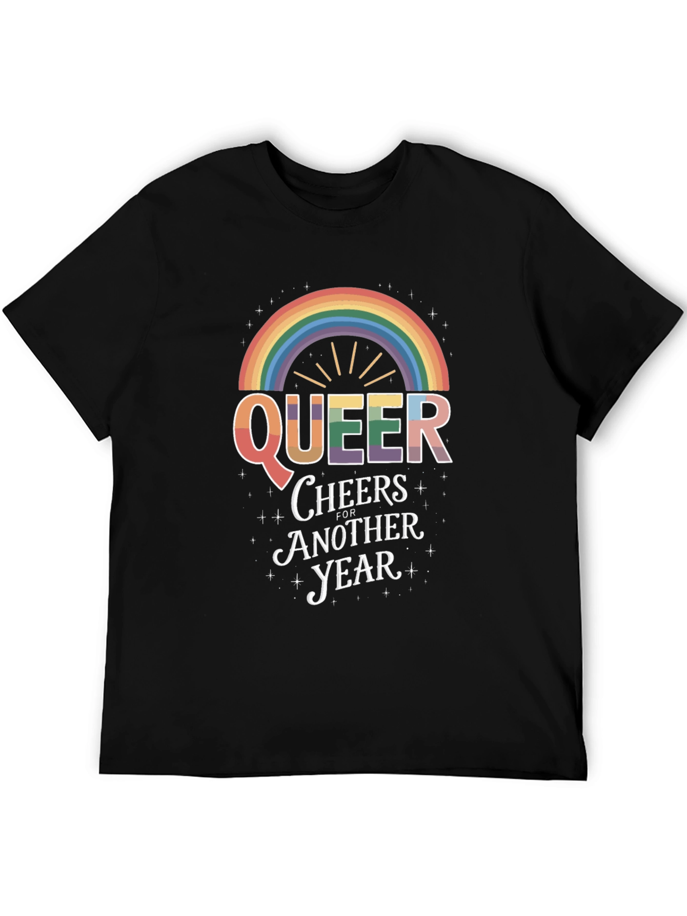 Queer Cheers Rainbow Pride T-Shirt