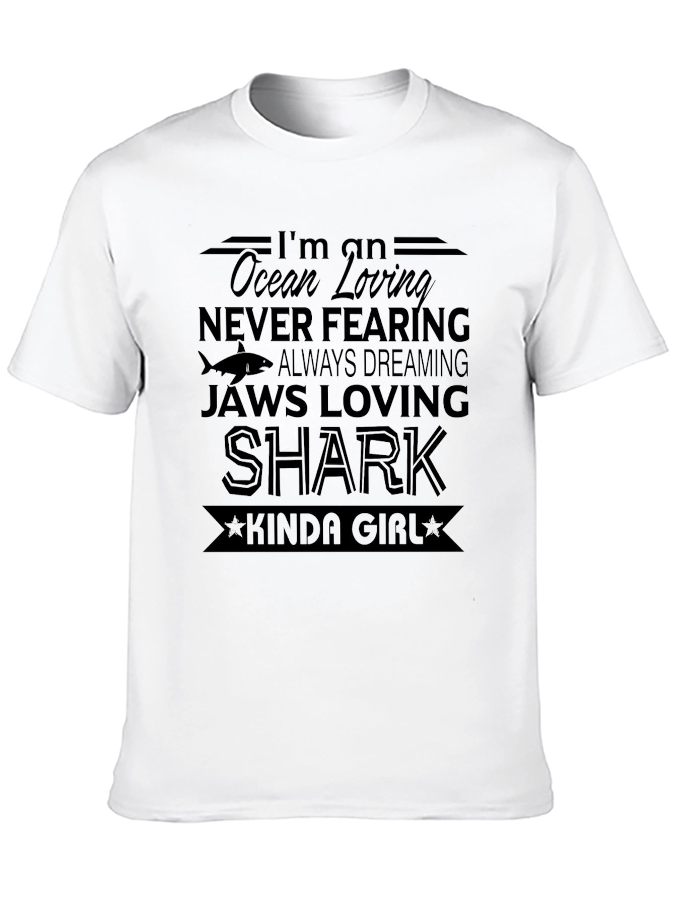 Ocean Loving Shark Kinda Girl Graphic Tee