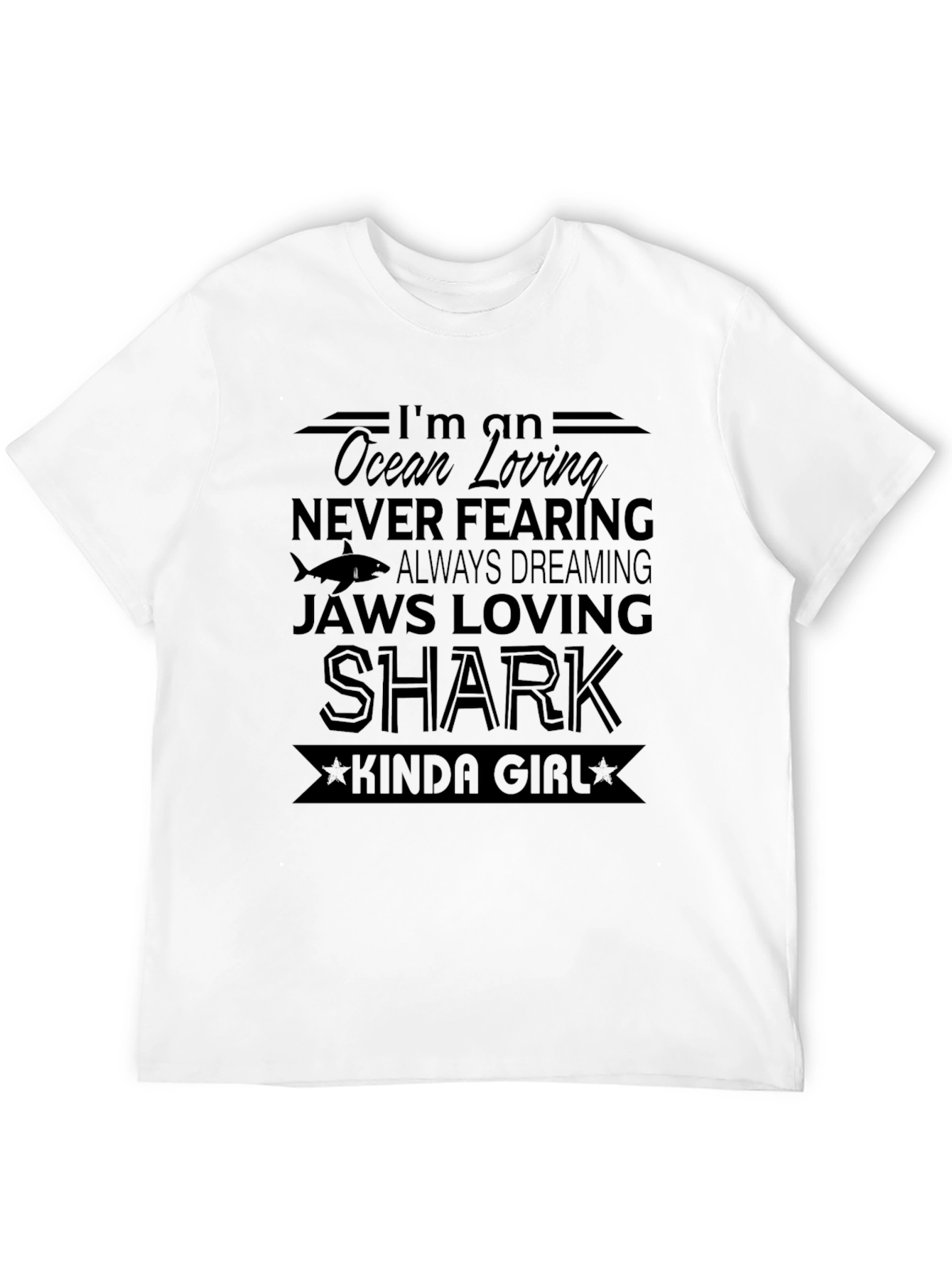 Ocean Loving Shark Kinda Girl Graphic Tee