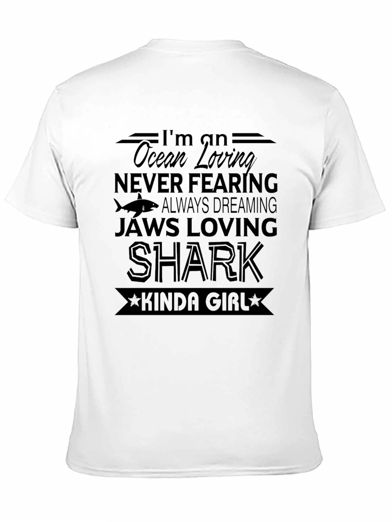 Ocean Loving Shark Kinda Girl Graphic Tee