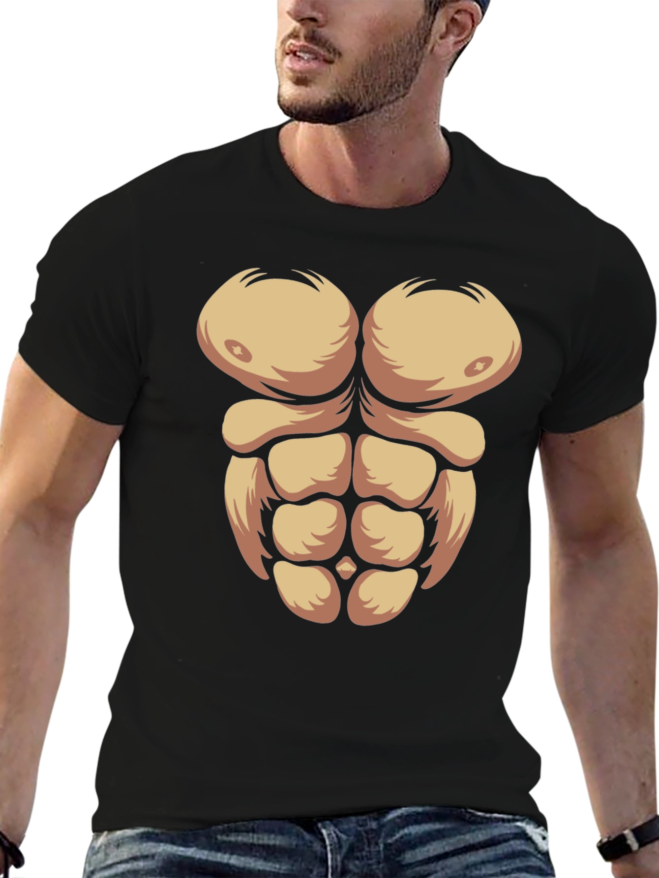 Funny Muscle Abs T-Shirt